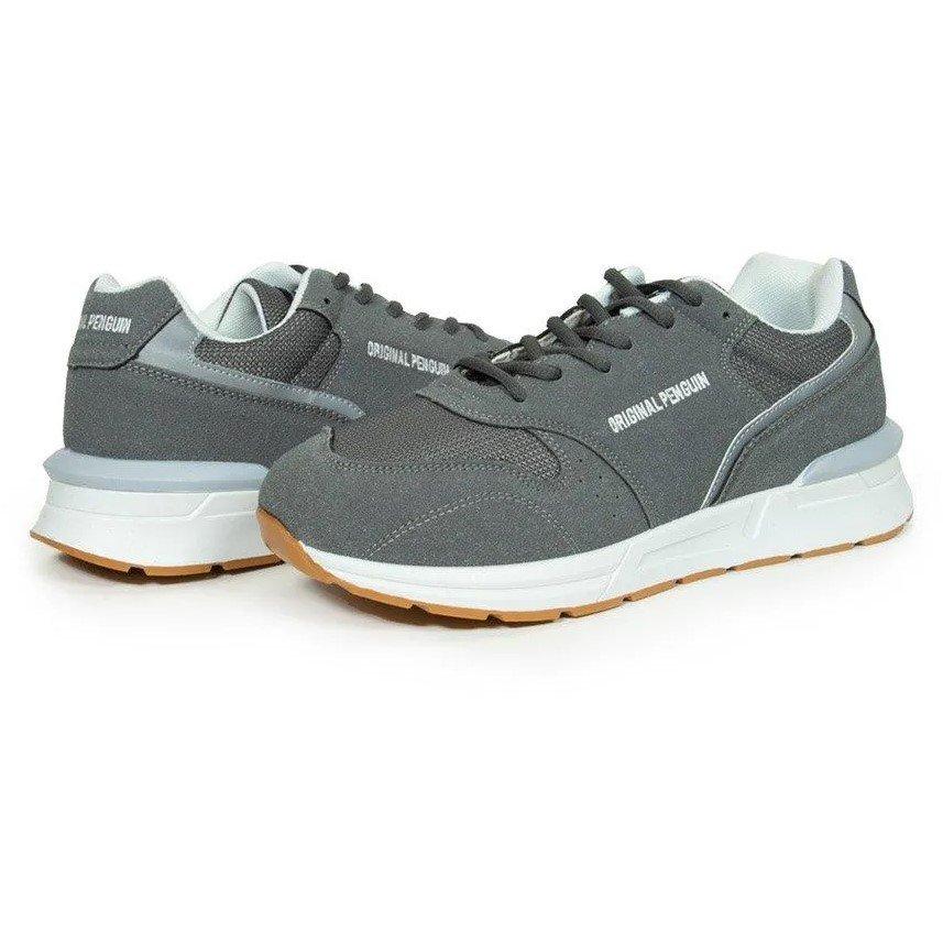 Gris - Original Penguin - Hustle Court Trainers - 2