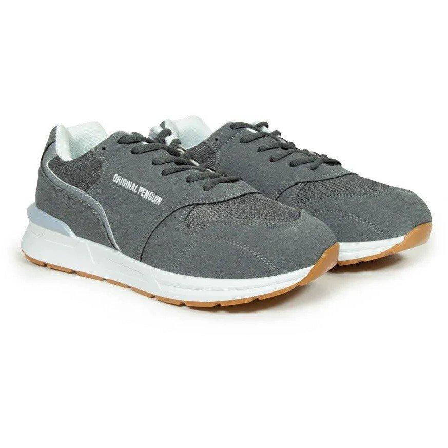 Gris - Original Penguin - Hustle Court Trainers - 4