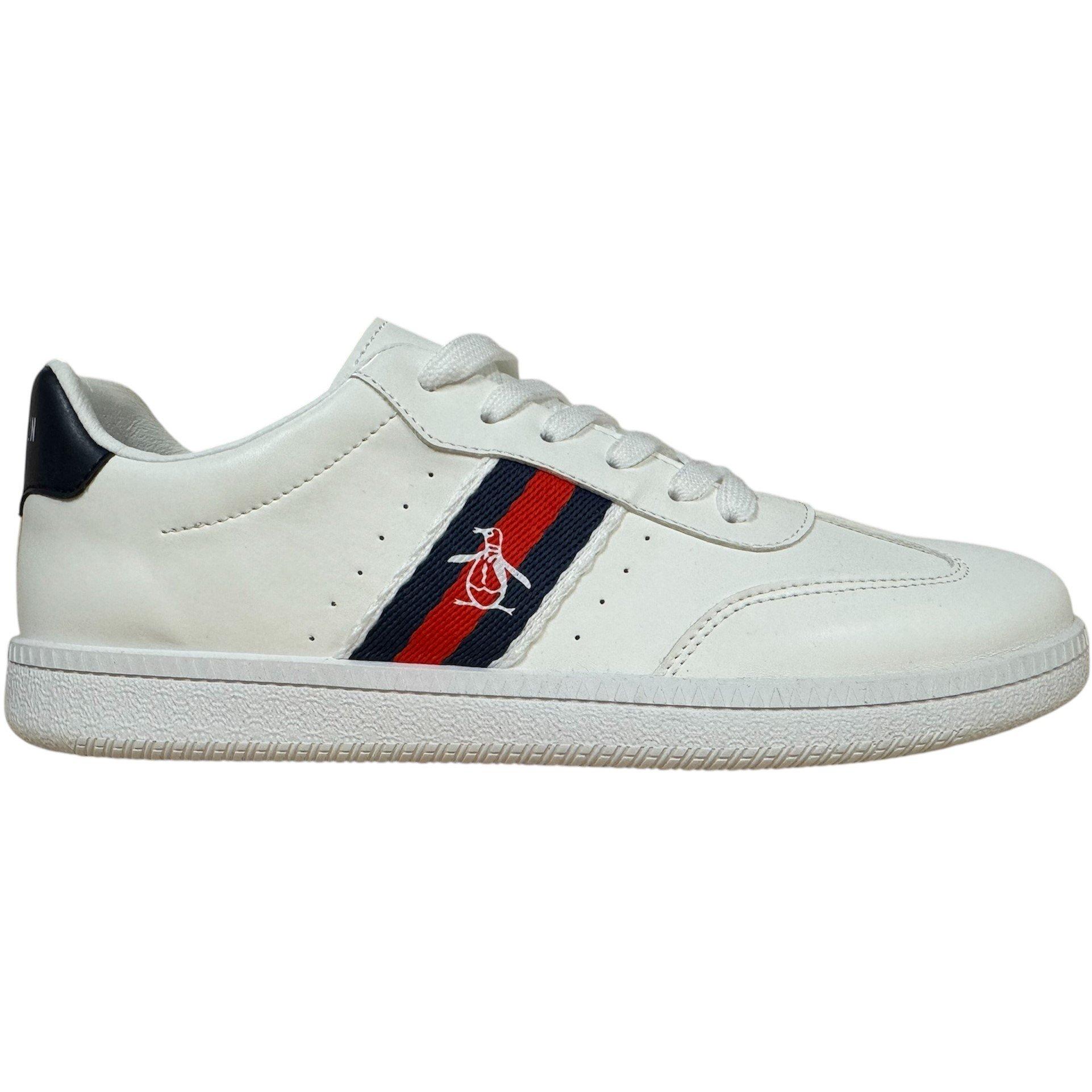 Baskets Original Penguin Pour Hommes - Modèle 'Frost' Blanc & Marine - Taille 8 US - Neuves En Boîte