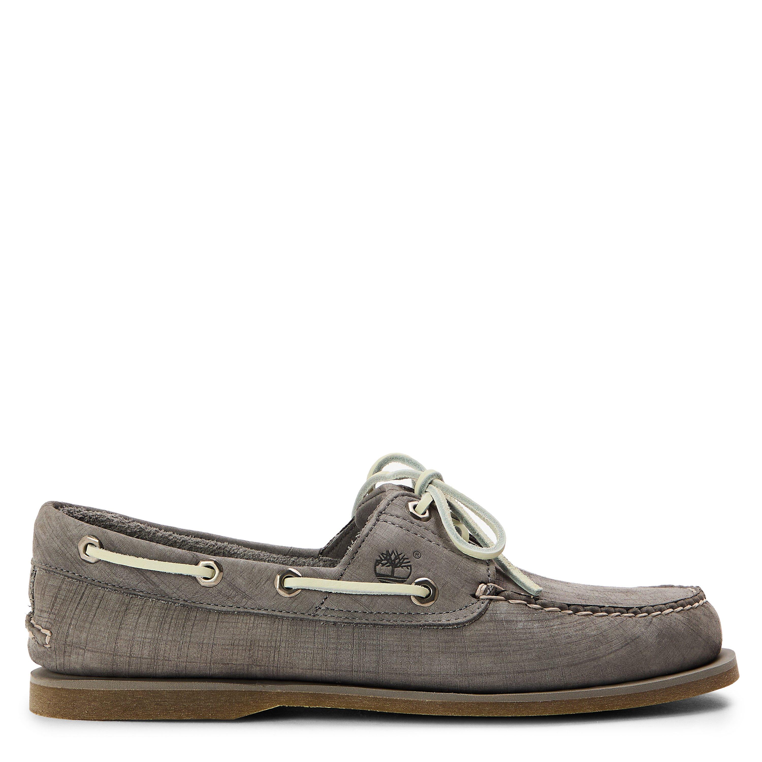 Timberland Men's Boat Shoes - Med Grey Nubuck - 7 (41)