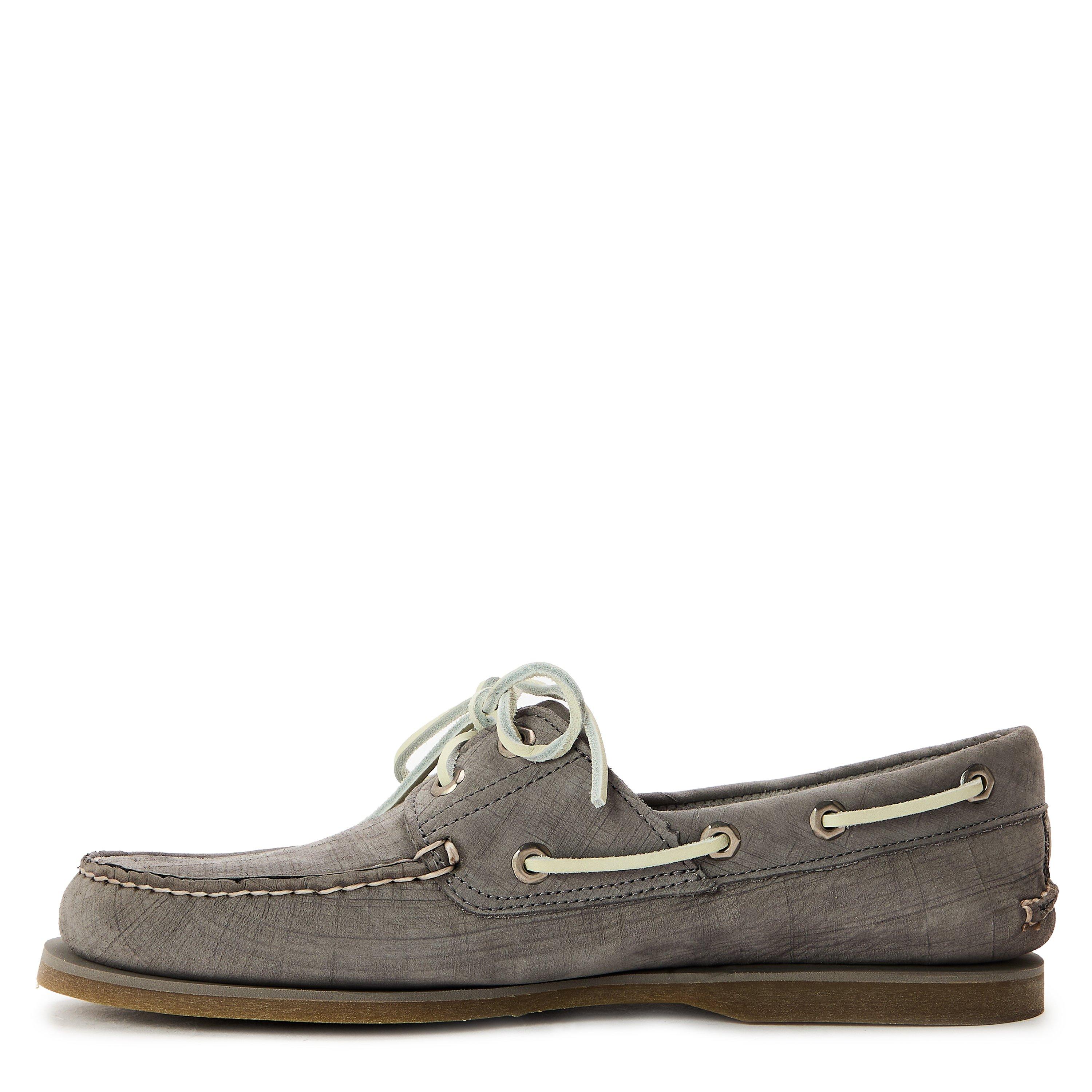 Med Grey Nubuck - Timberland - Classic Boat Shoe Lt Green Sue - 2
