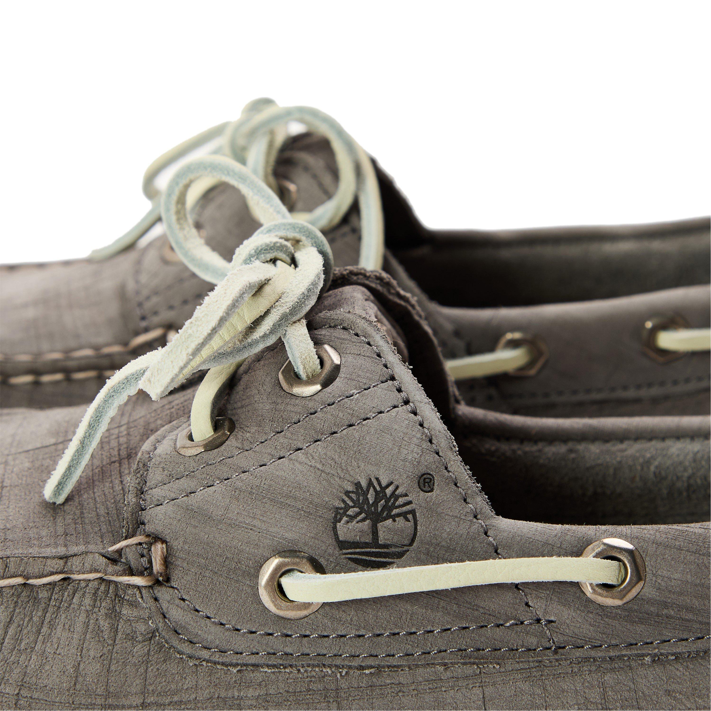 Med Grey Nubuck - Timberland - Classic Boat Shoe Lt Green Sue - 3