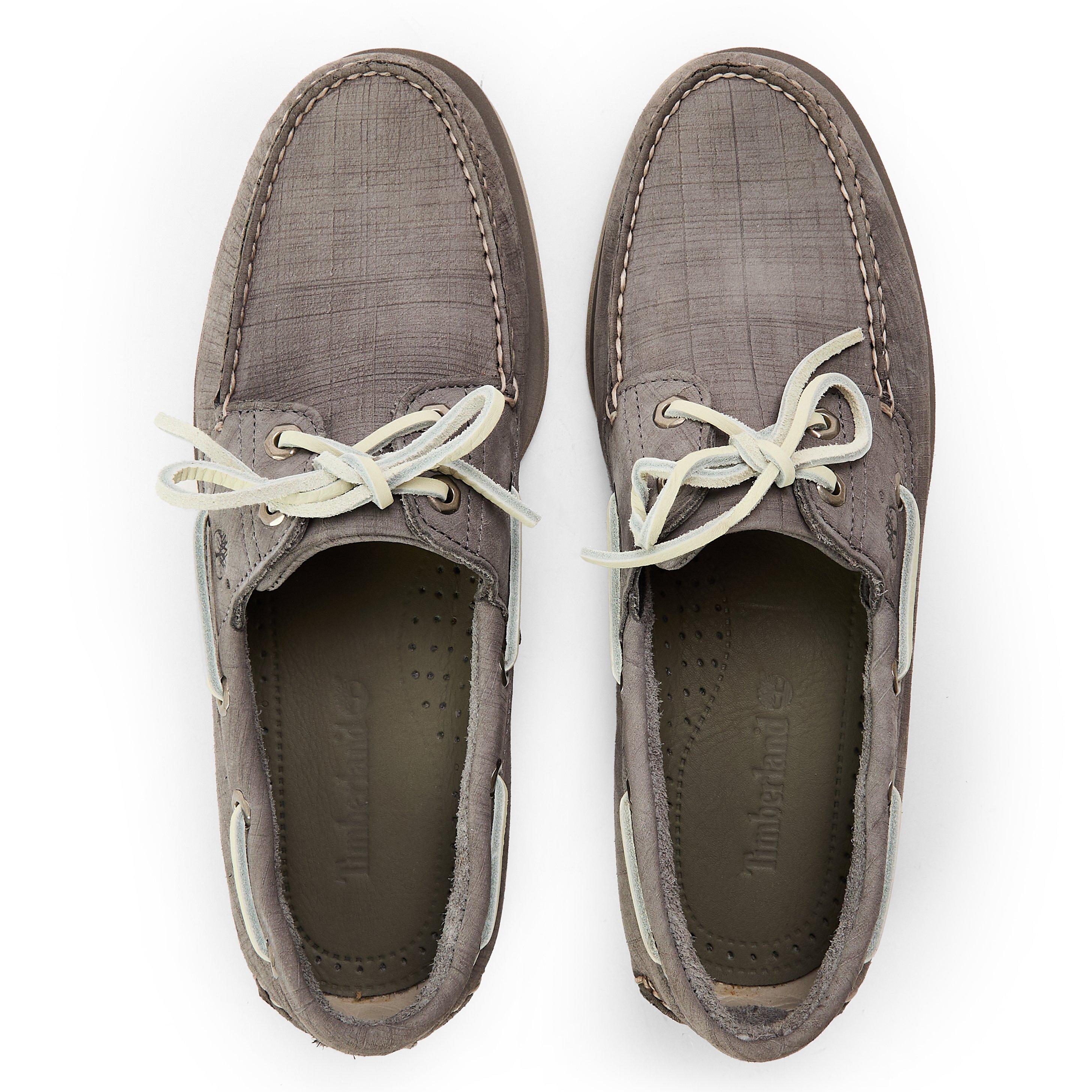 Med Grey Nubuck - Timberland - Classic Boat Shoe Lt Green Sue - 4