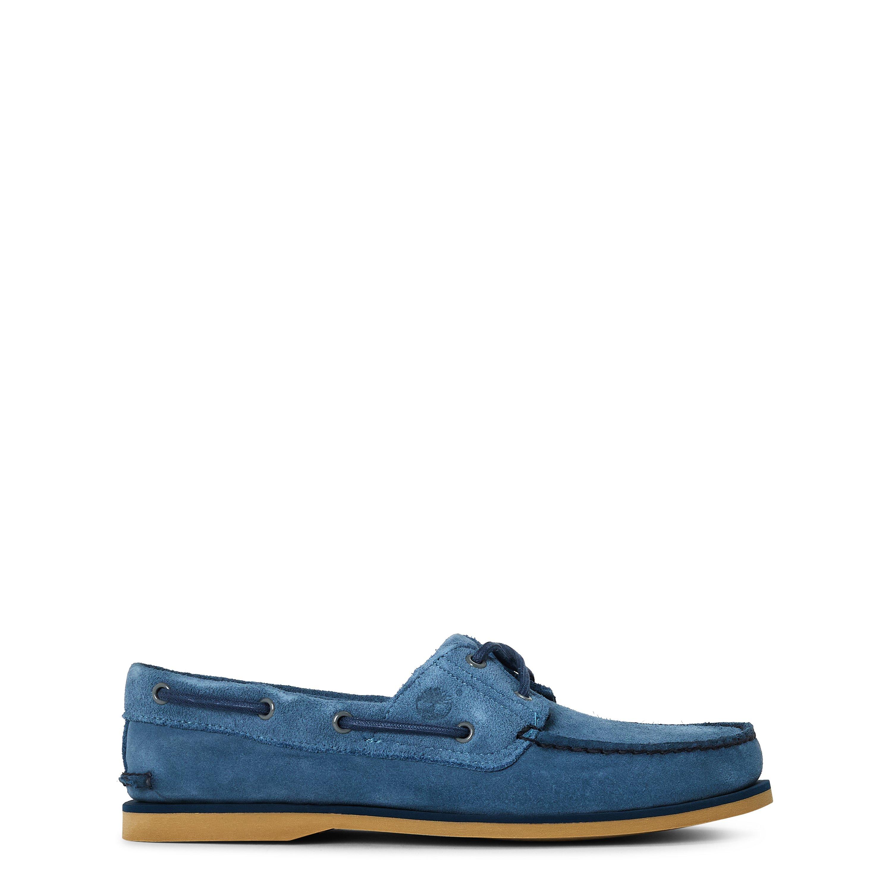 Timberland Men's Boat Shoes - Med Blue Suede - 6.5 (40)