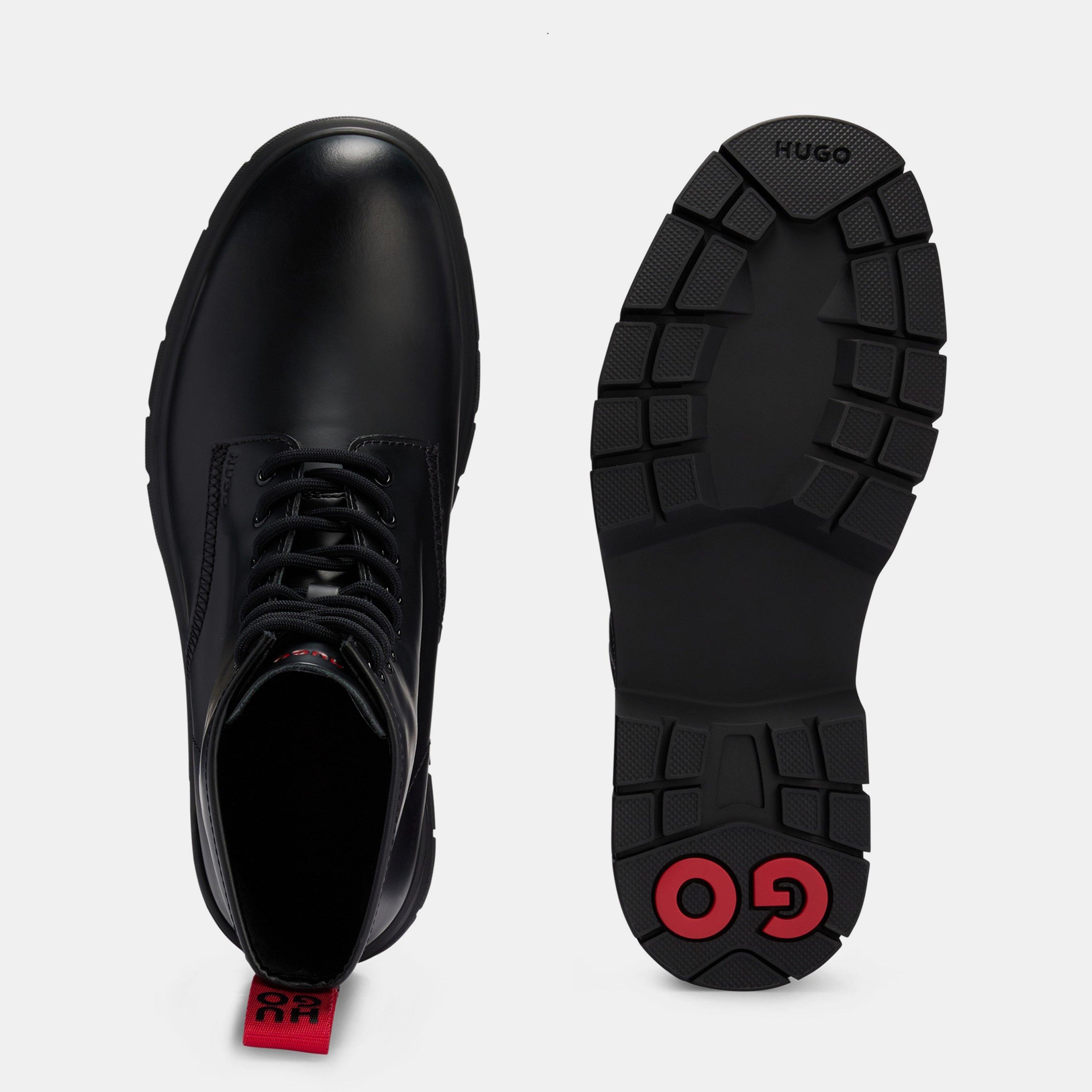 Black - Hugo - Men's Ryan Brogue Boots - 3