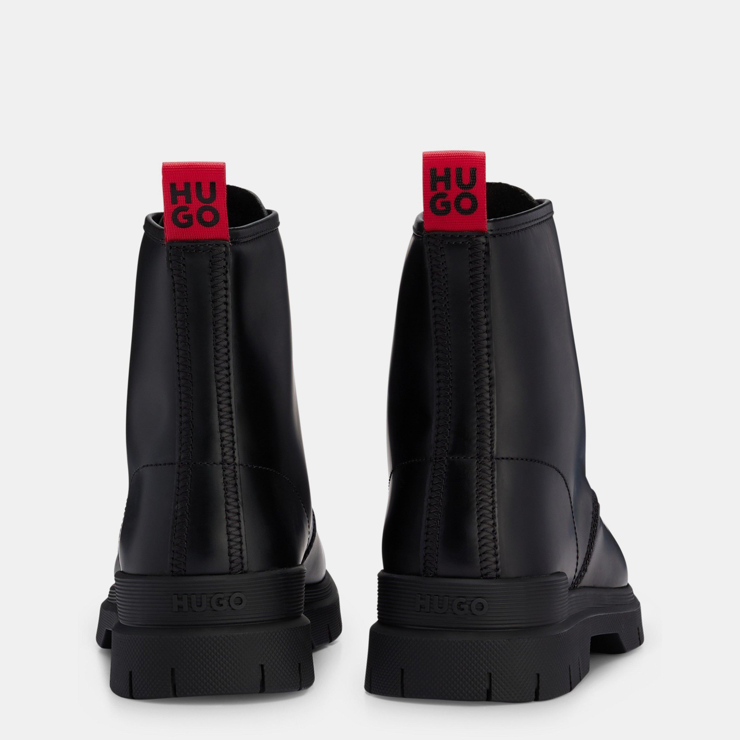 Black - Hugo - Men's Ryan Brogue Boots - 4