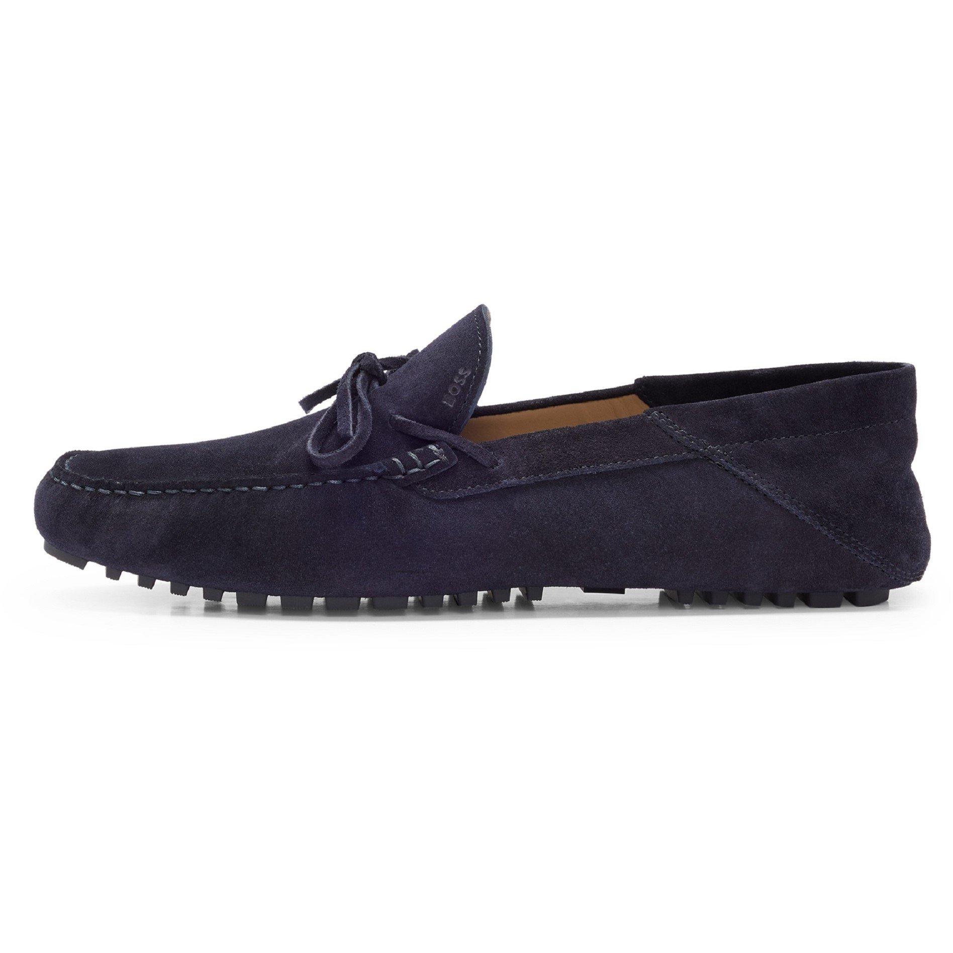 Dark Blue - Boss - Men's Driver Mocc Loafers - 2