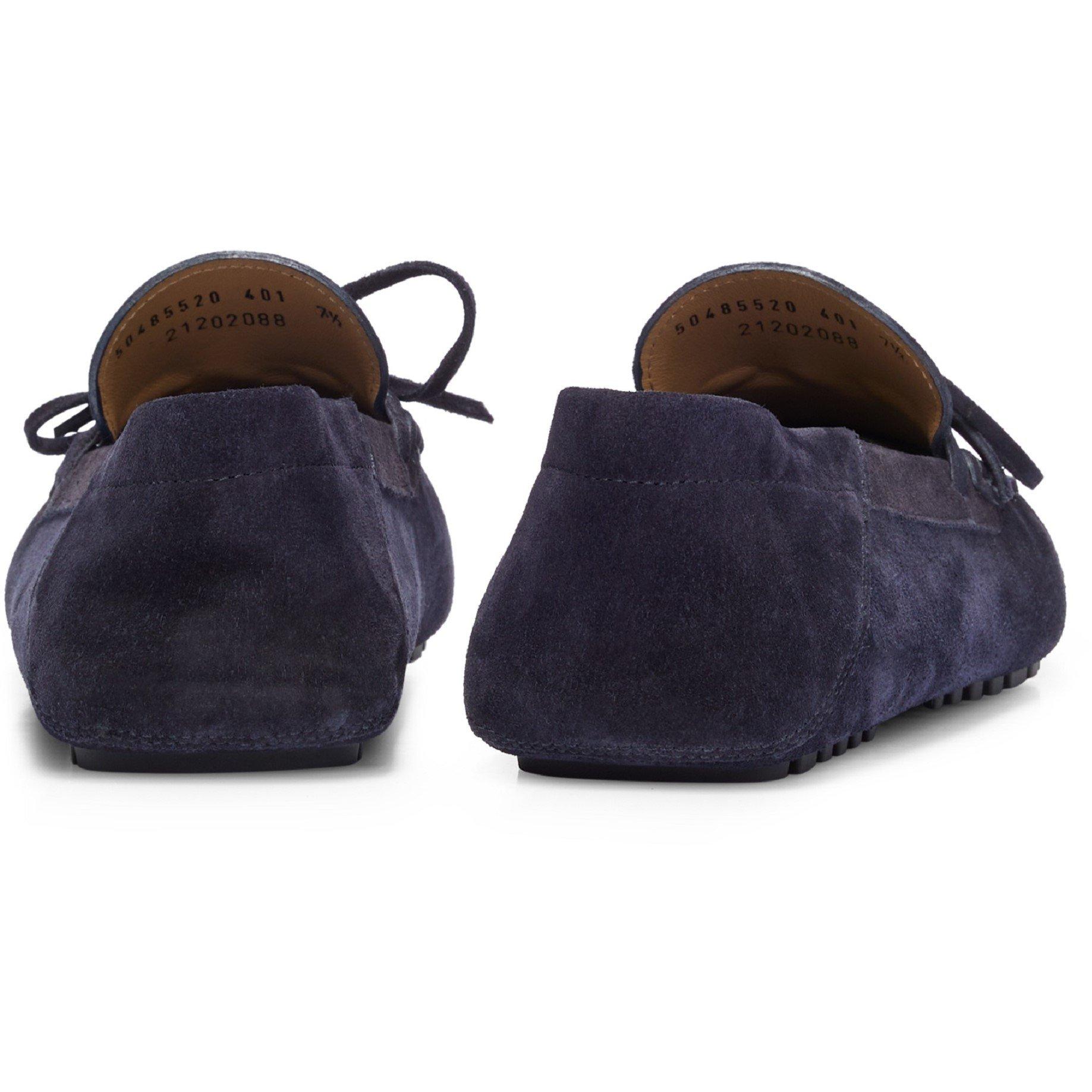 Dark Blue - Boss - Men's Driver Mocc Loafers - 3