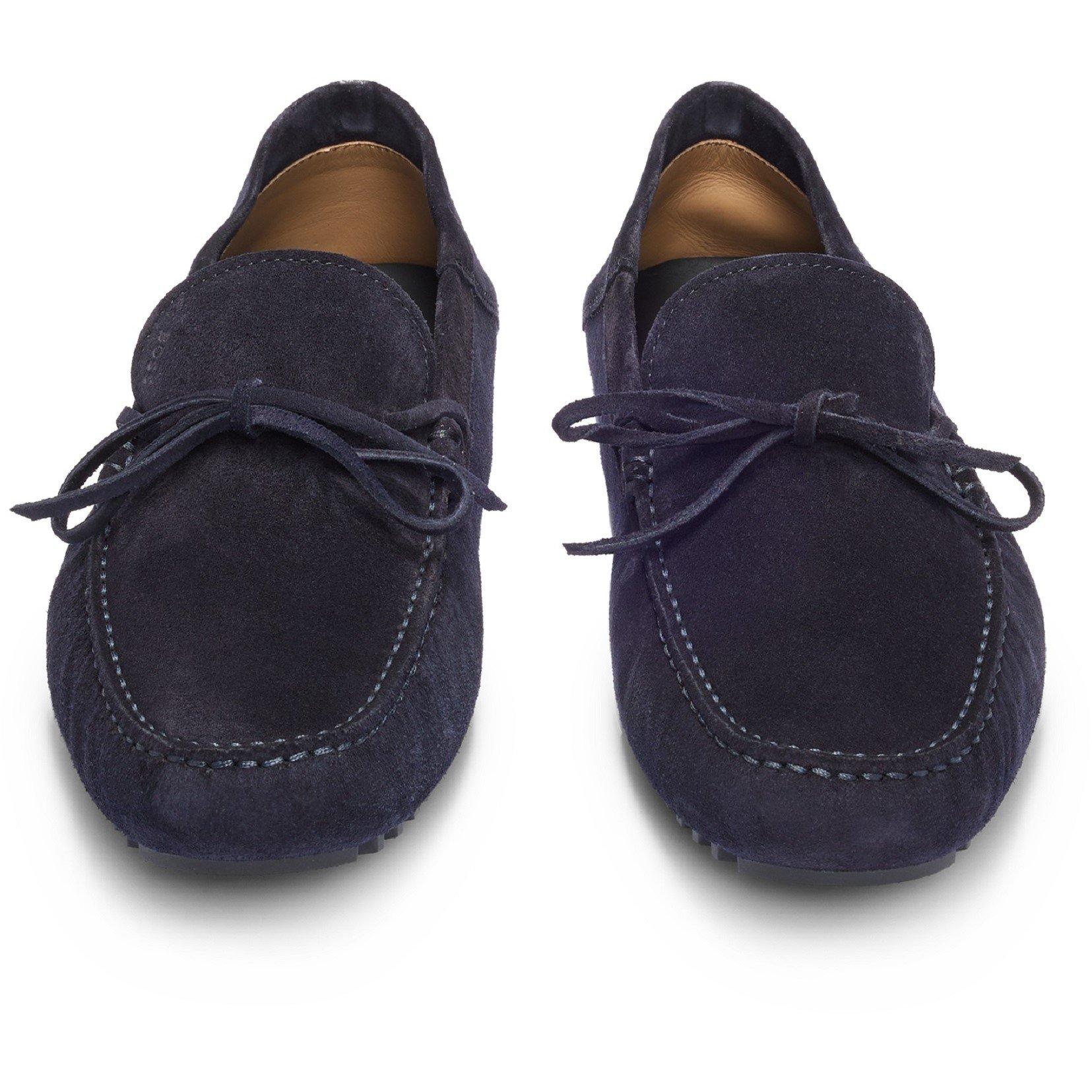 Dark Blue - Boss - Men's Driver Mocc Loafers - 4