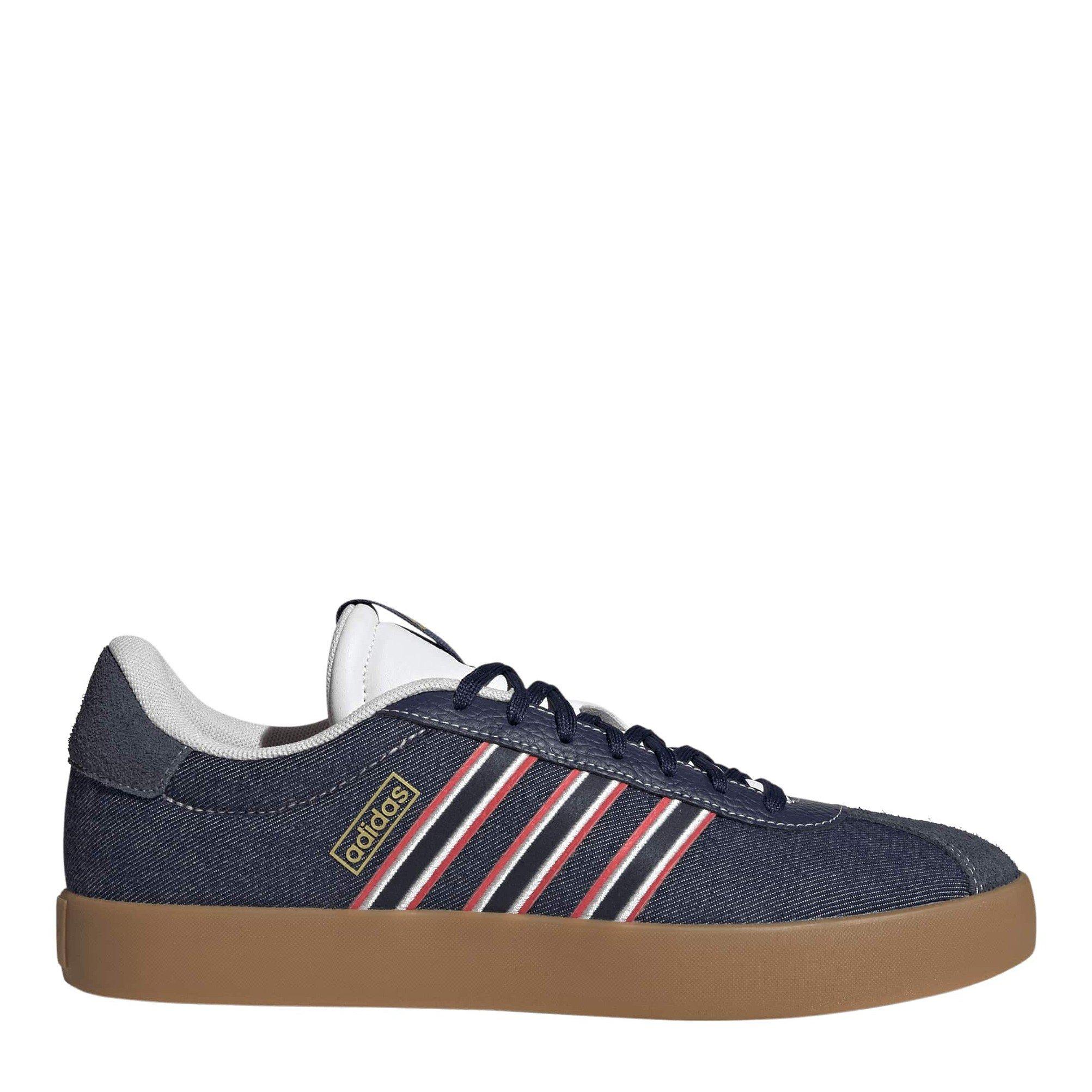 Mørkeblå - adidas - Men's VL Court 3.0 Low-Top Trainers - 1