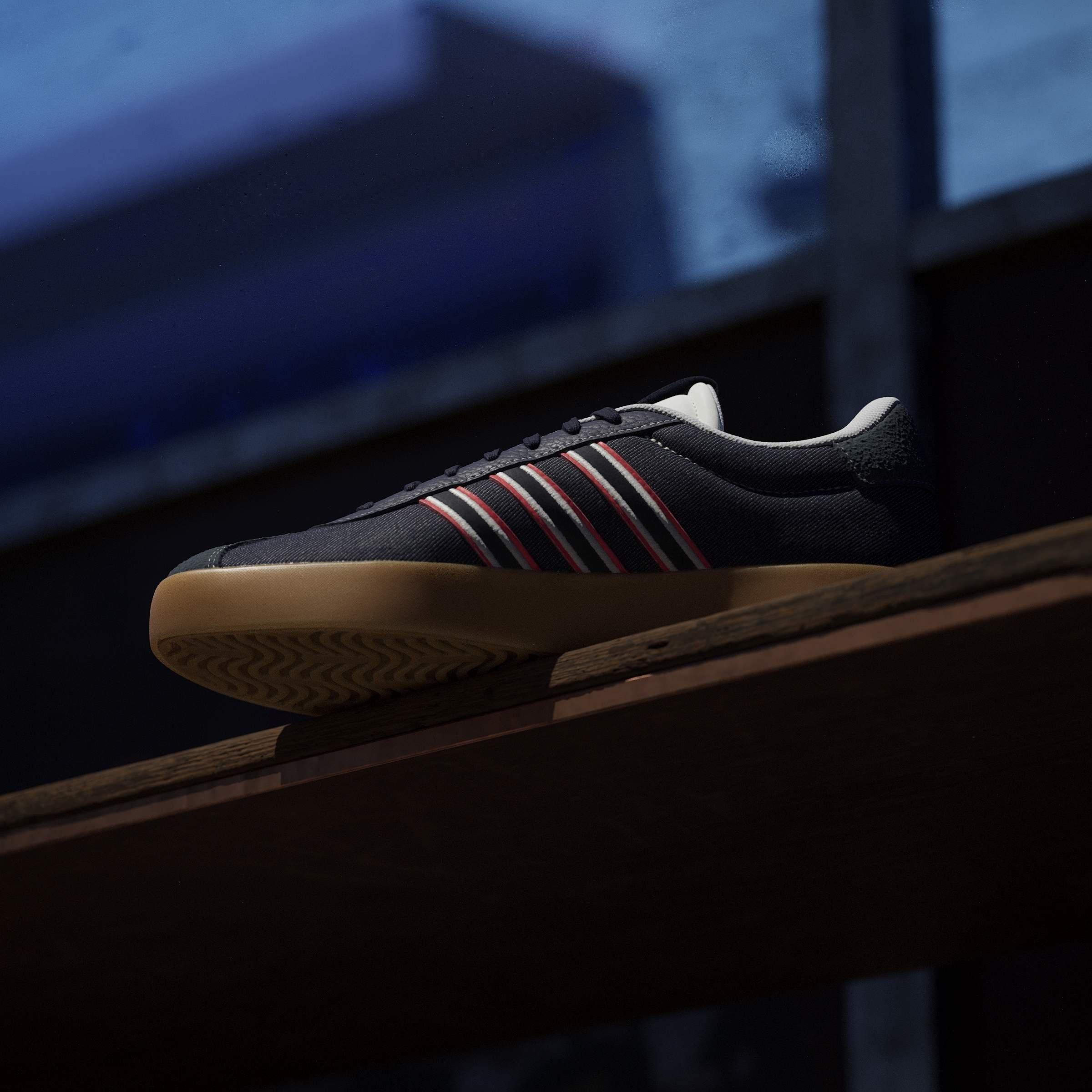 Mørkeblå - adidas - Men's VL Court 3.0 Low-Top Trainers - 14