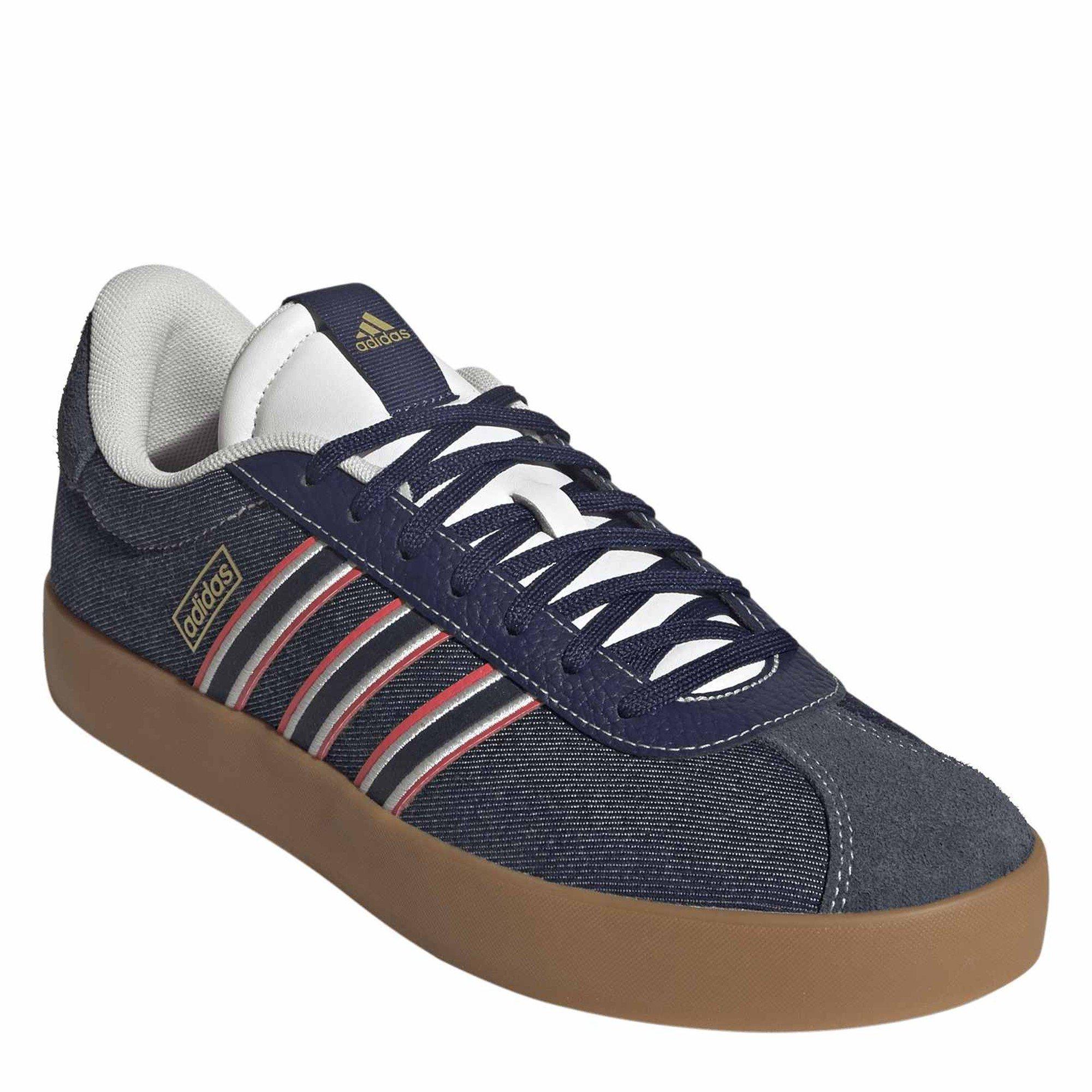 Mørkeblå - adidas - Men's VL Court 3.0 Low-Top Trainers - 3