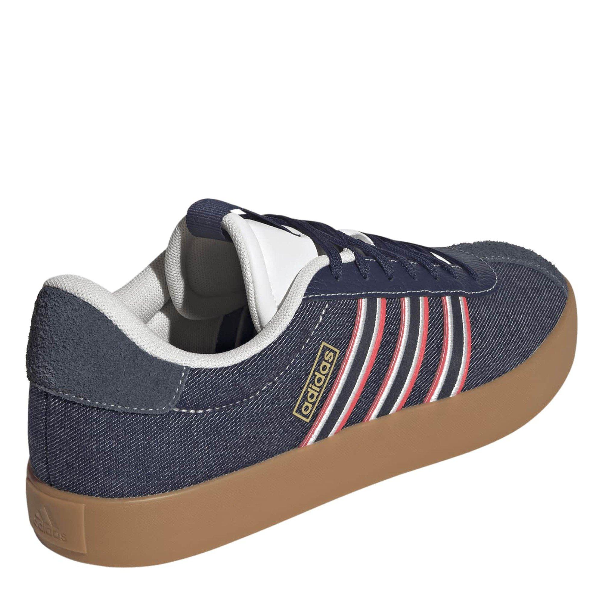 Mørkeblå - adidas - Men's VL Court 3.0 Low-Top Trainers - 4
