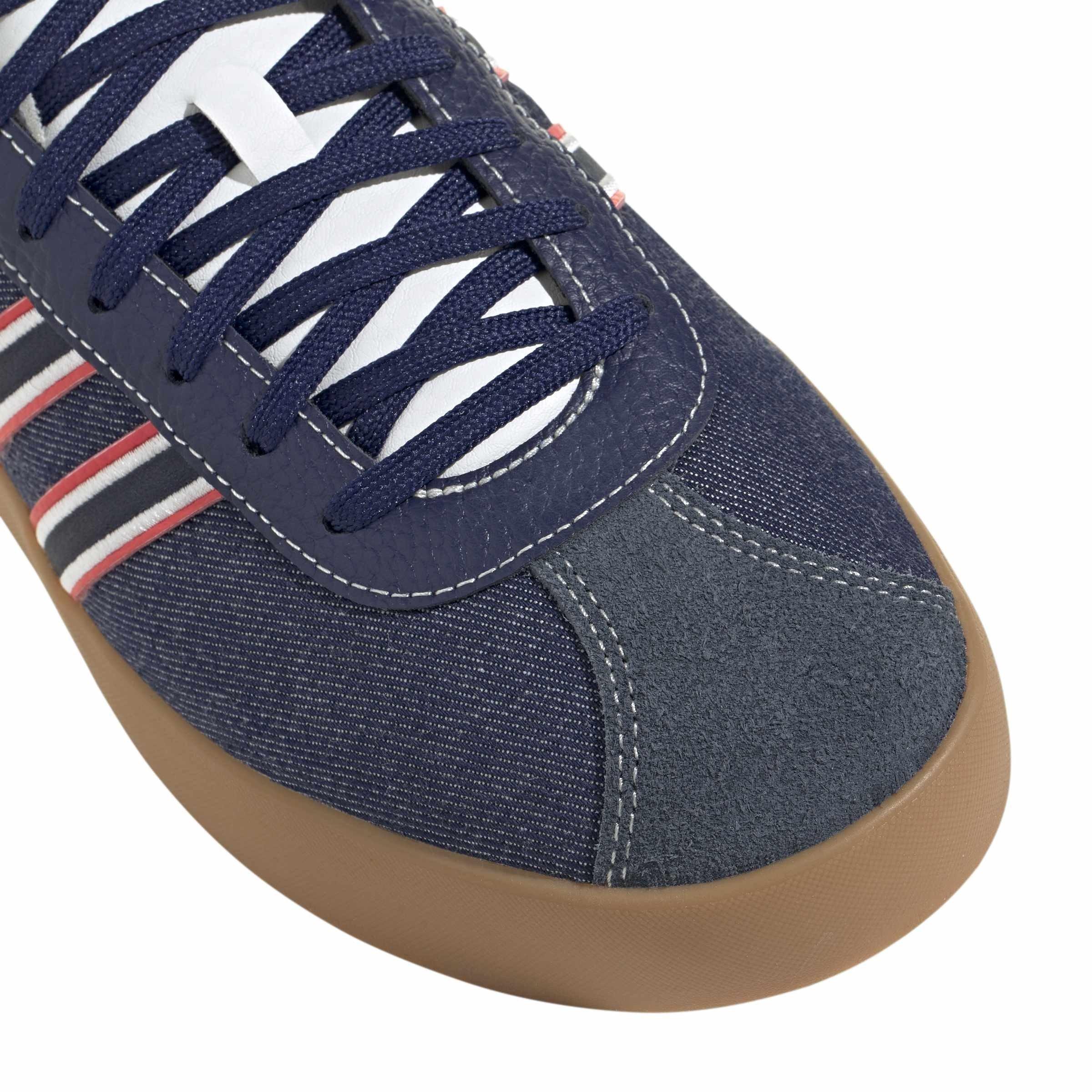 Mørkeblå - adidas - Men's VL Court 3.0 Low-Top Trainers - 8