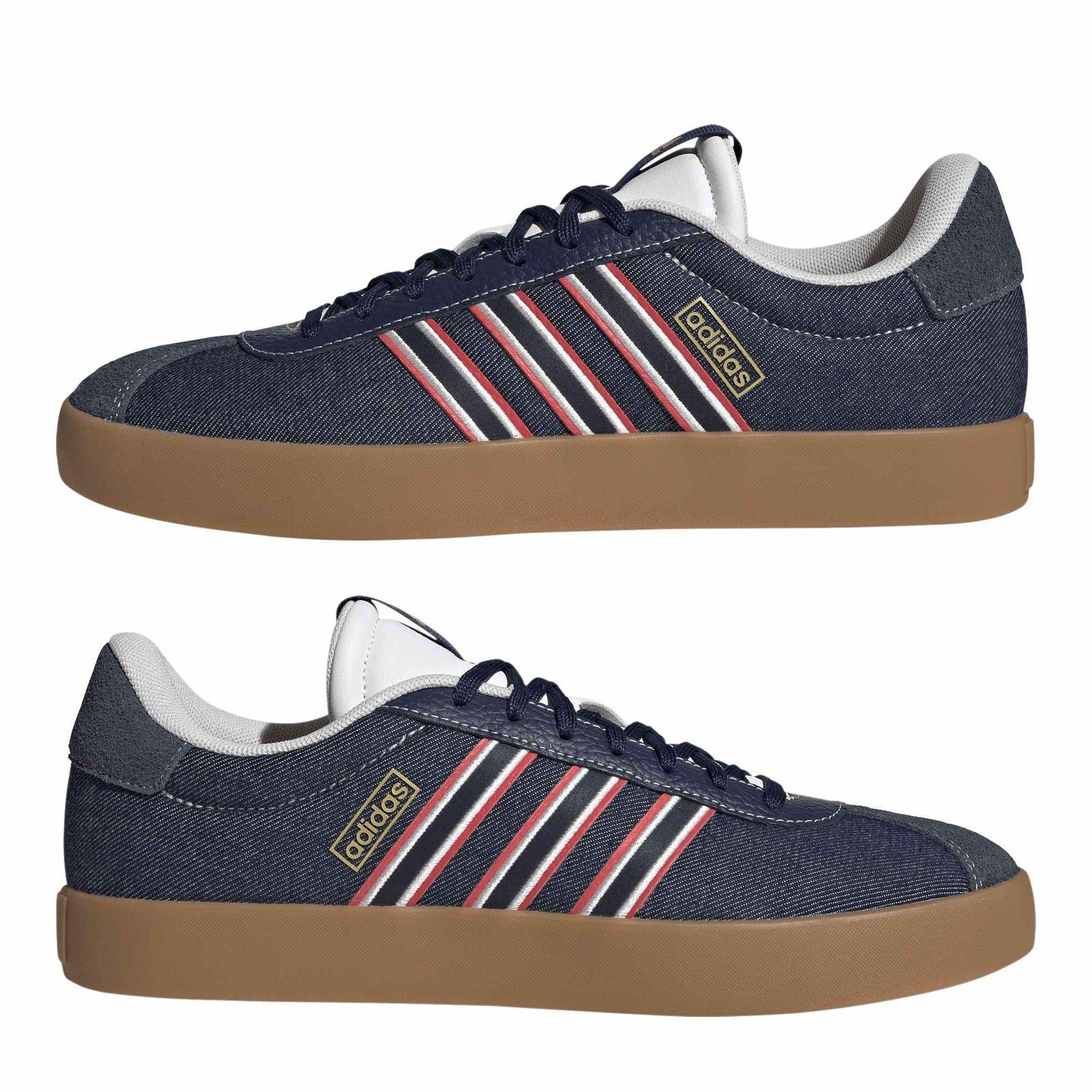 Mørkeblå - adidas - Men's VL Court 3.0 Low-Top Trainers - 9