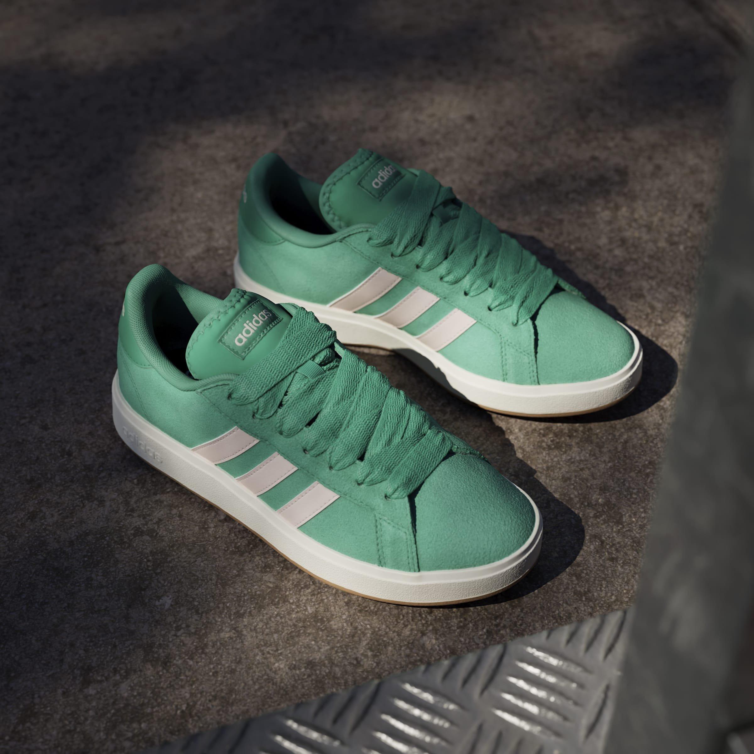 Court Green - adidas - Women's Grand Court Base 00s Low-Top Trainers - 12