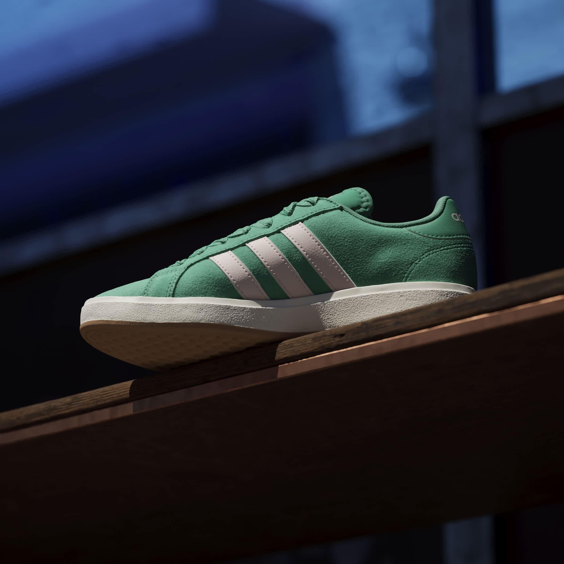 Court Green - adidas - Women's Grand Court Base 00s Low-Top Trainers - 14