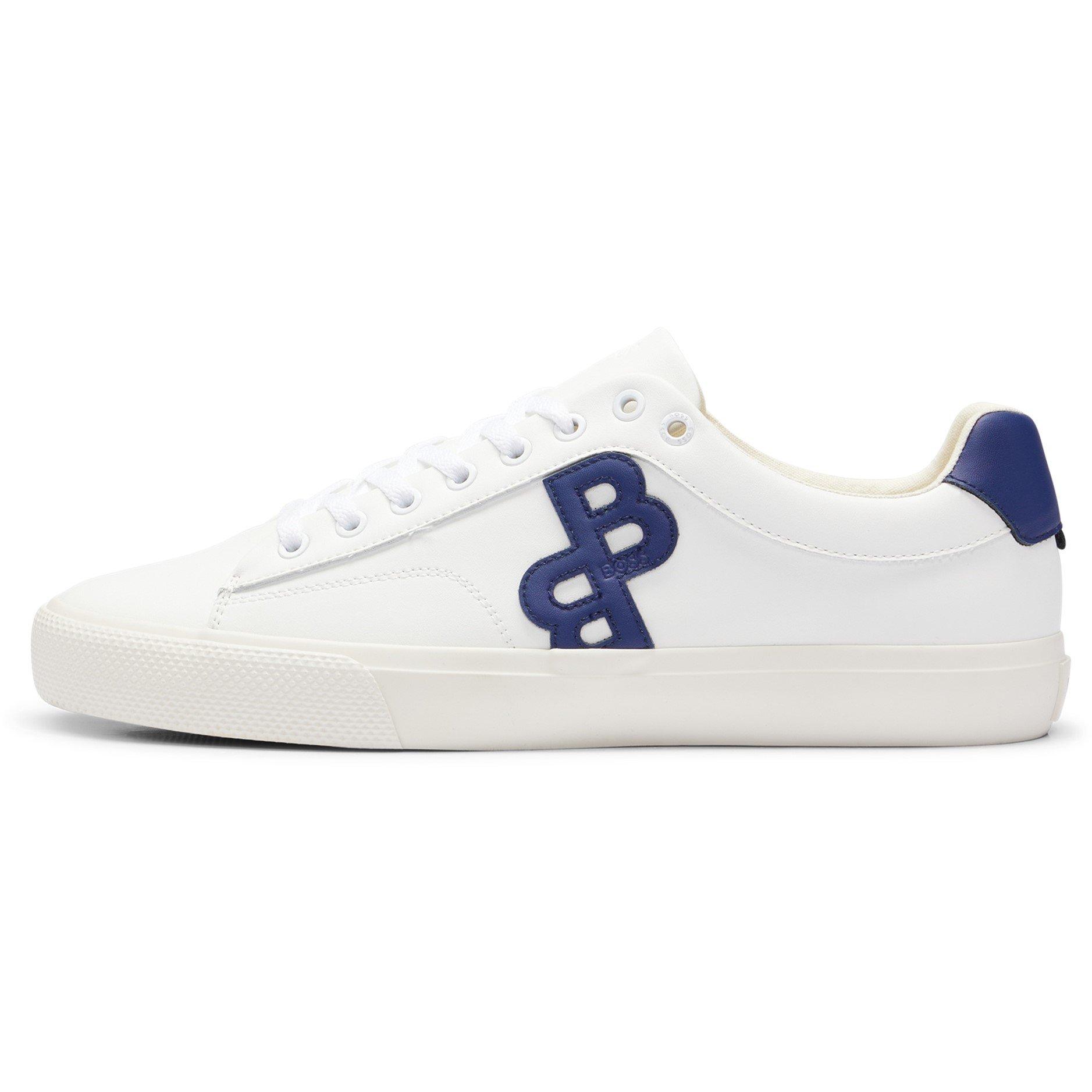 White - Boss - Men's Aiden Court Trainers - 2