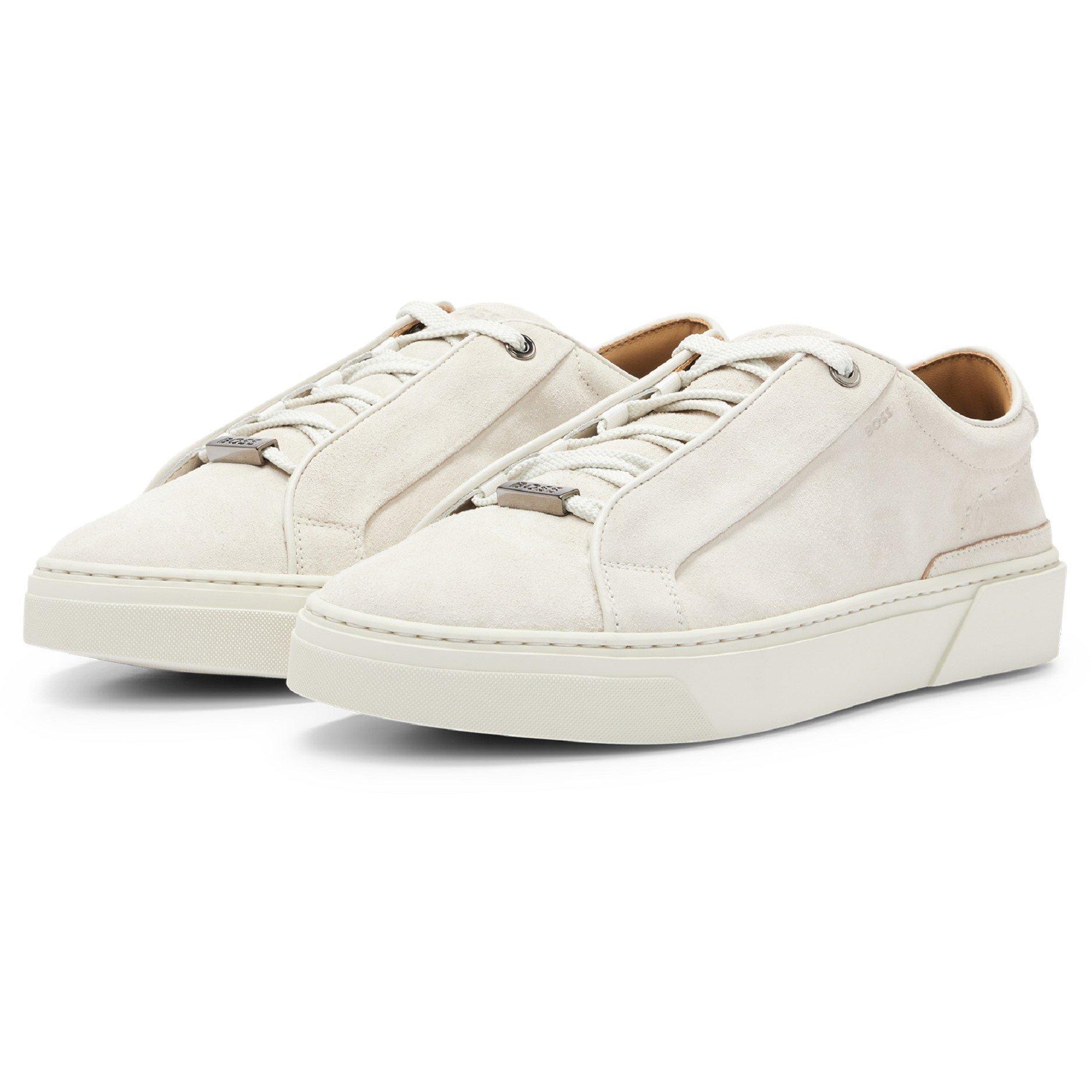 White - Boss - Men's Gary Tenn Court Trainers - 2