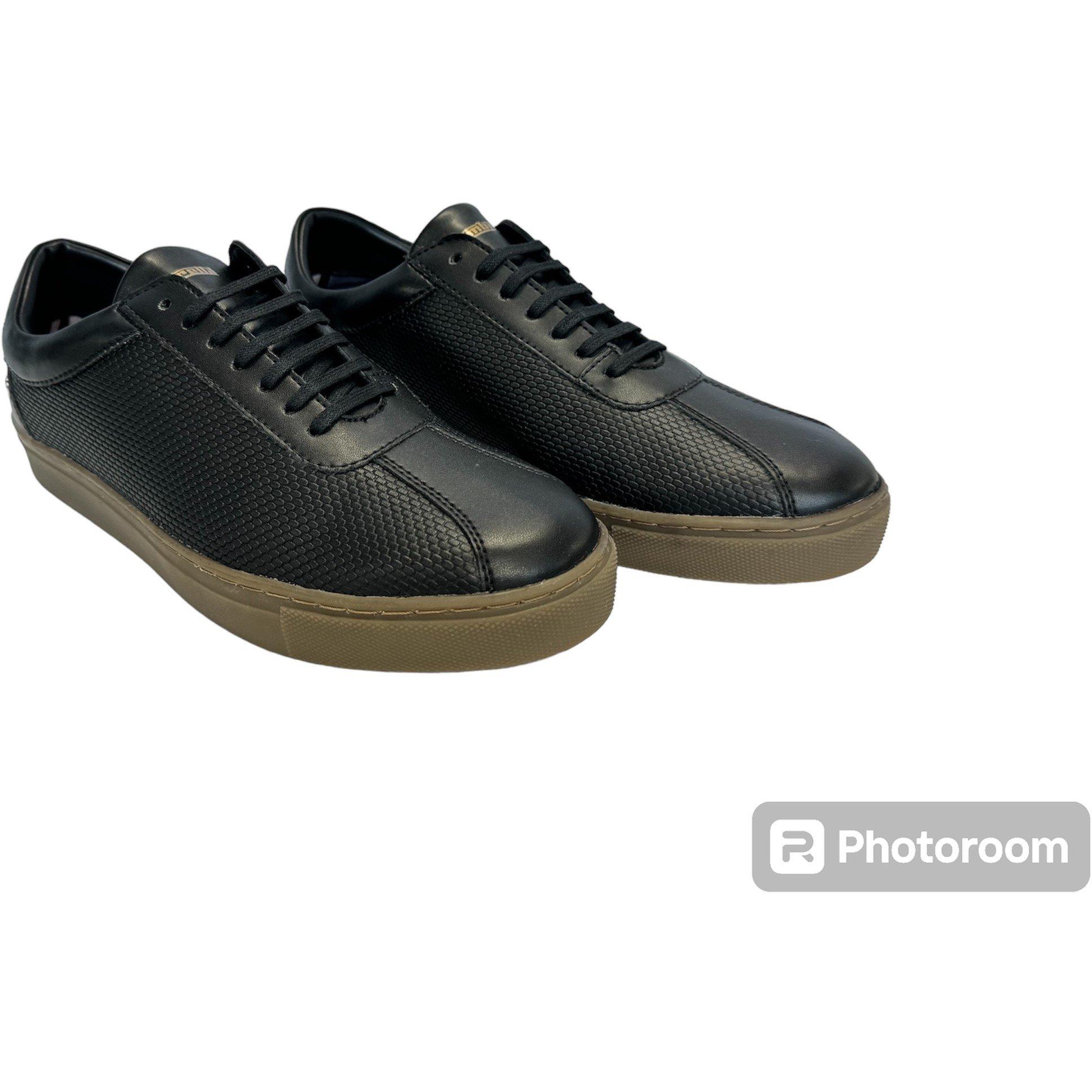 Black - Lambretta - Polter Court Trainers - 2