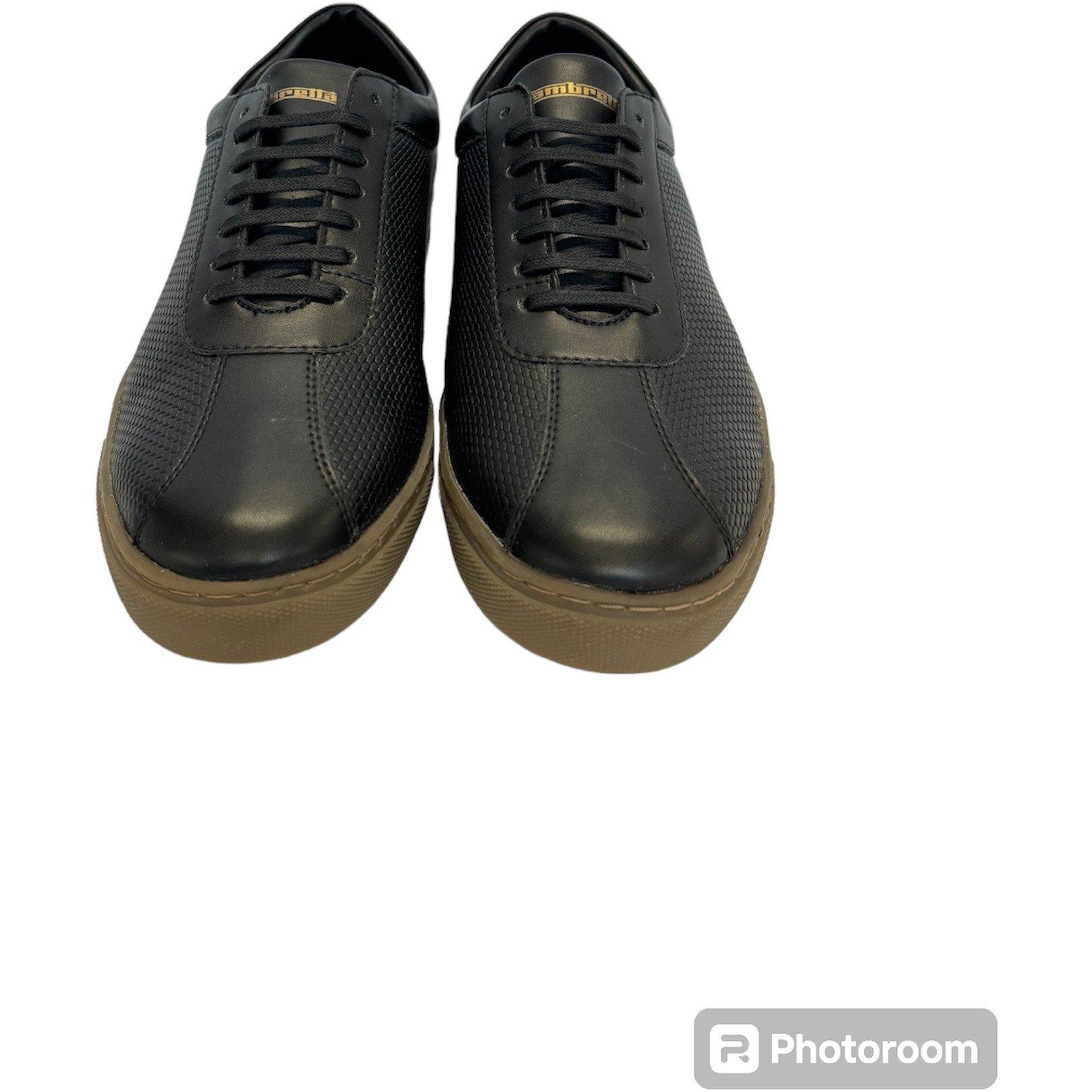 Black - Lambretta - Polter Court Trainers - 3