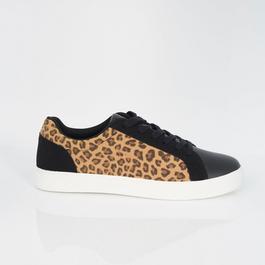 Brave Soul Mens Leopard Print Trainers