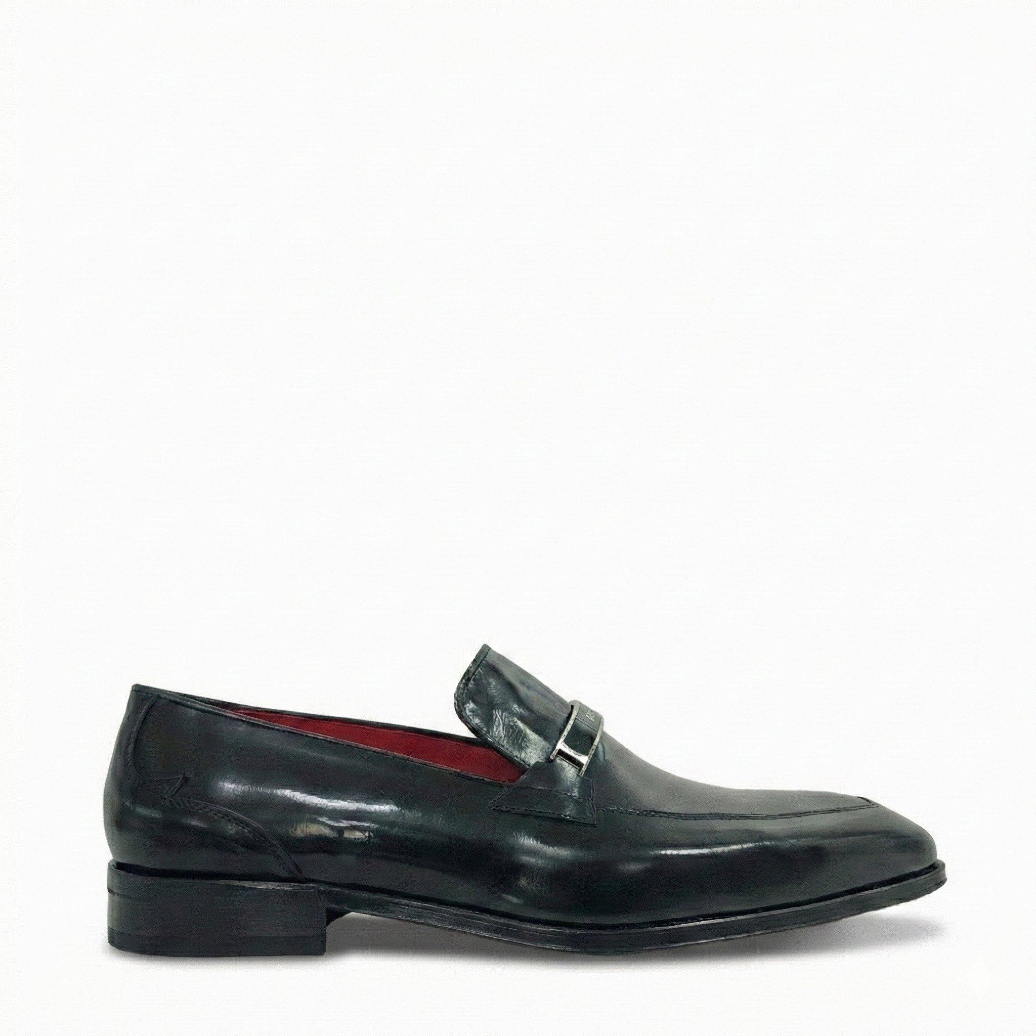 Jeffery West Men's Loafers - Col Blk-Silver - 9 (43)