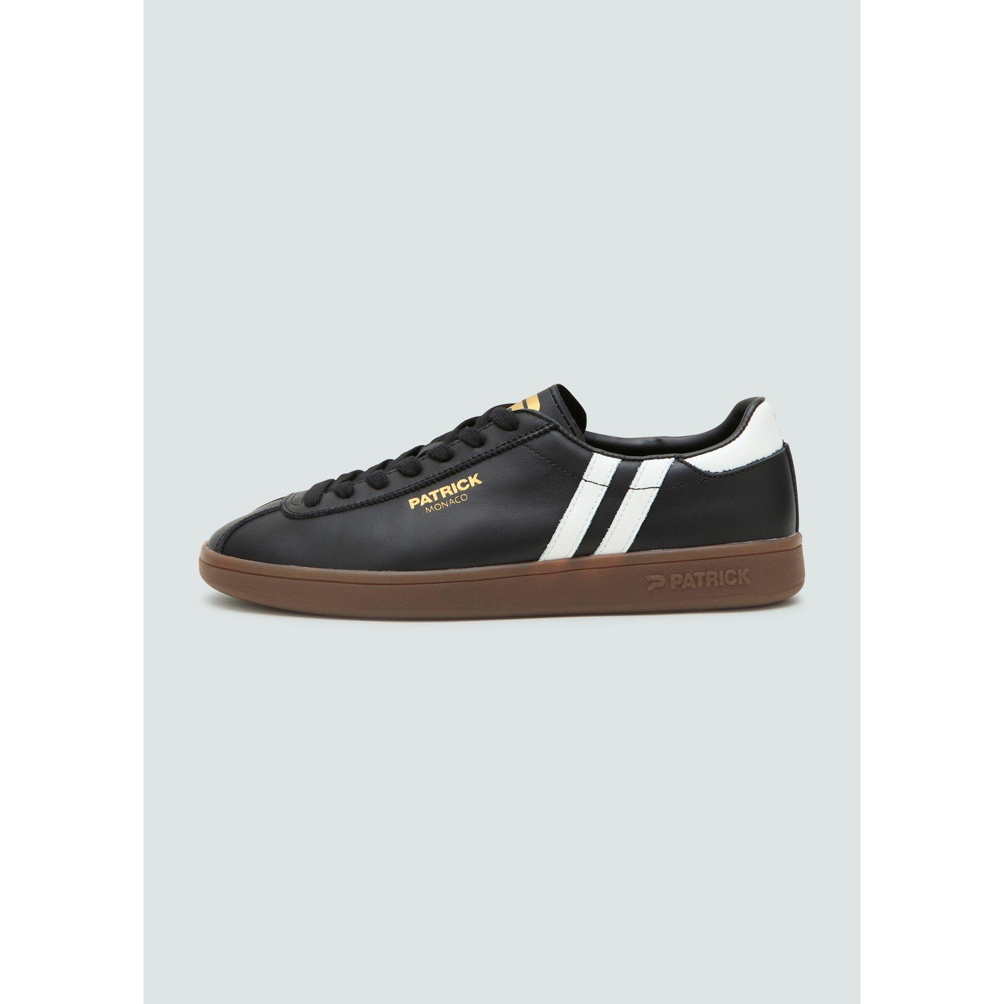 Zwart/Wit - Patrick - Men's Monaco Court Trainers - 1