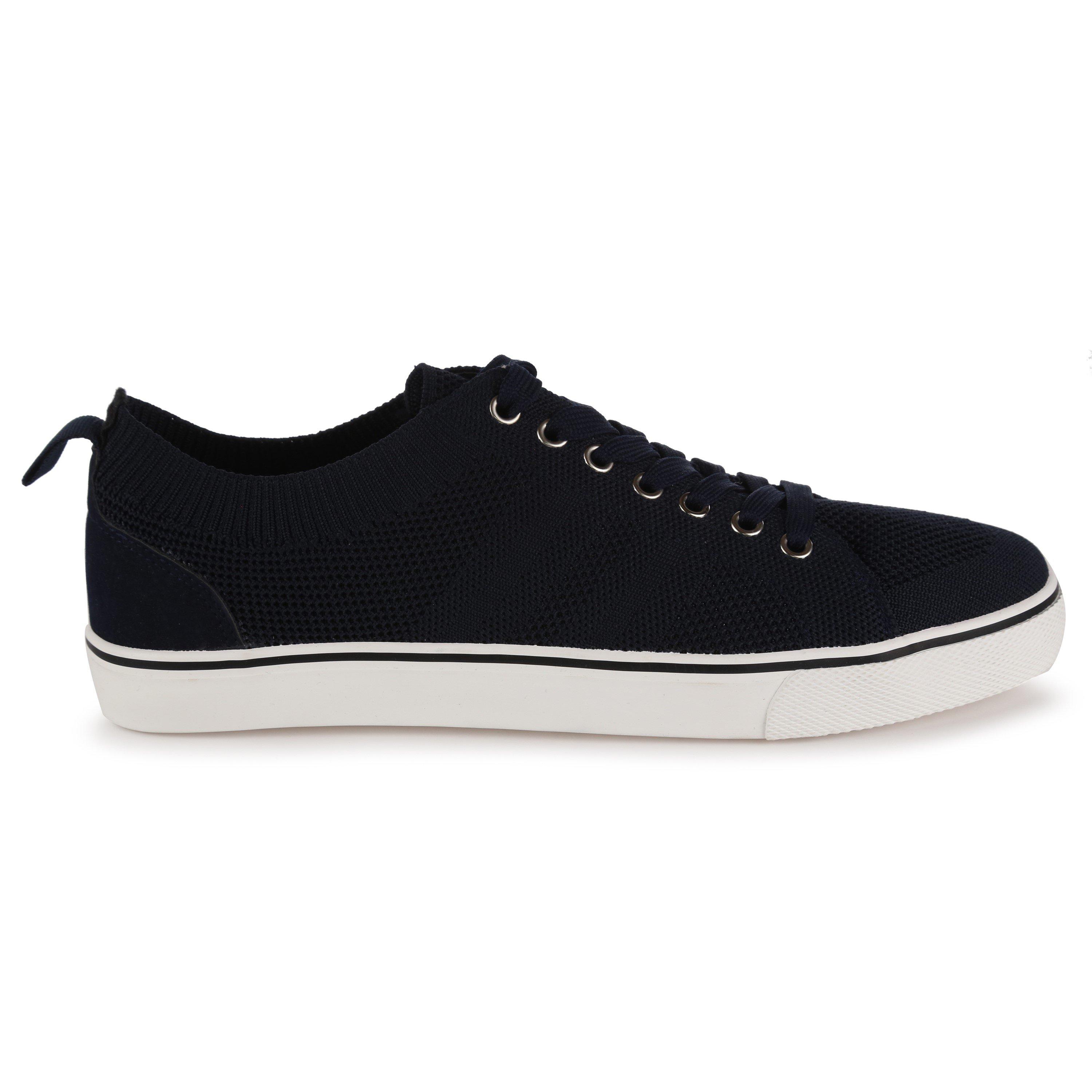 Navy - Regatta - Men's Classic Knitted Low-Top Trainers - 1