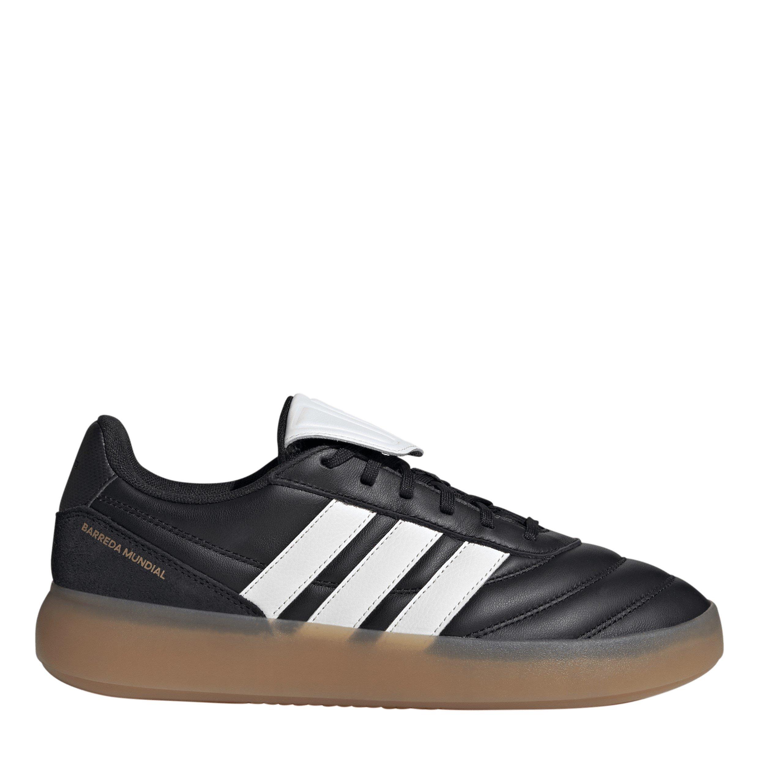 Adidas Men's Barreda Mundial Trainers - Black/Wht/Gum - 10 (44.7)