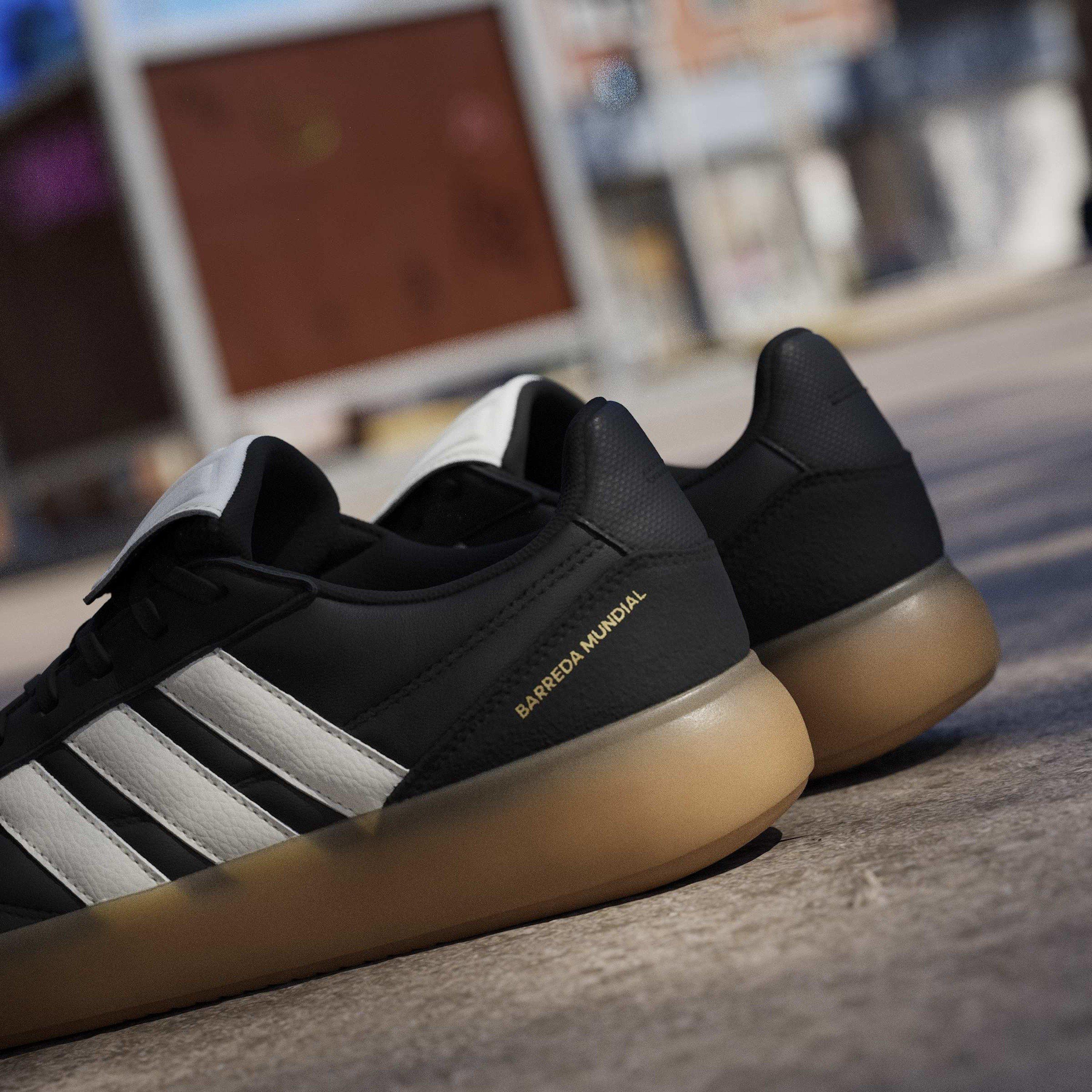 Black/Wht/Gum - adidas - Barreda Mundial Trainers - 16