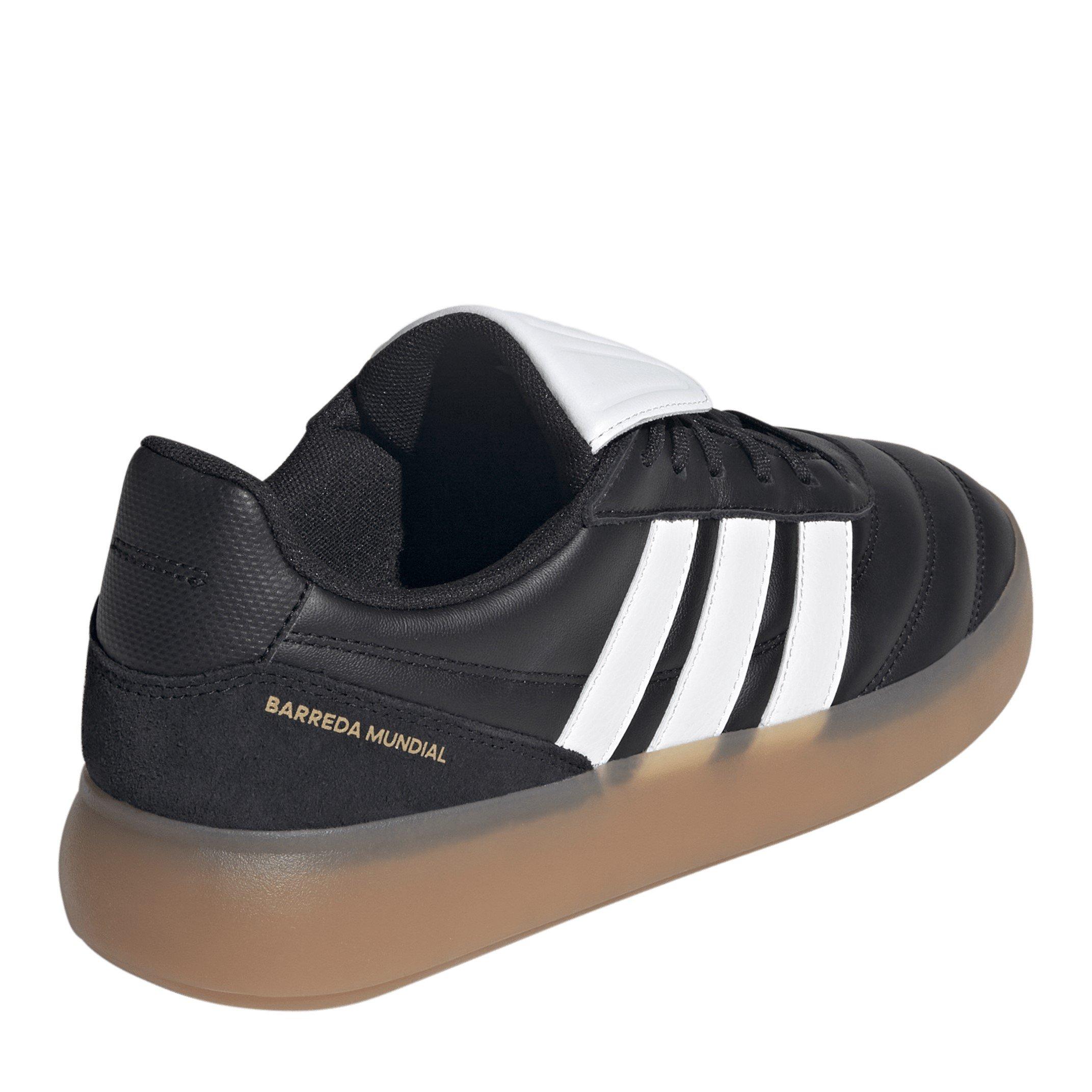 Black/Wht/Gum - adidas - Barreda Mundial Trainers - 4