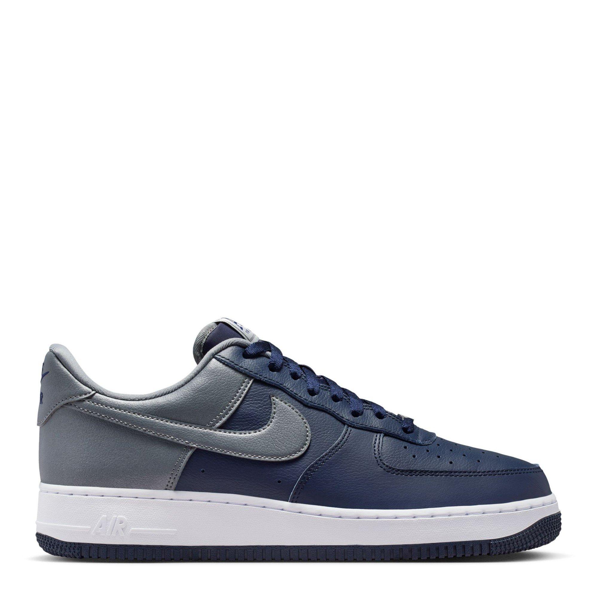 Nike Men's Air Force 1 LV8 Chunky Trainers - Blue/Silver - Size 12 (47.5)