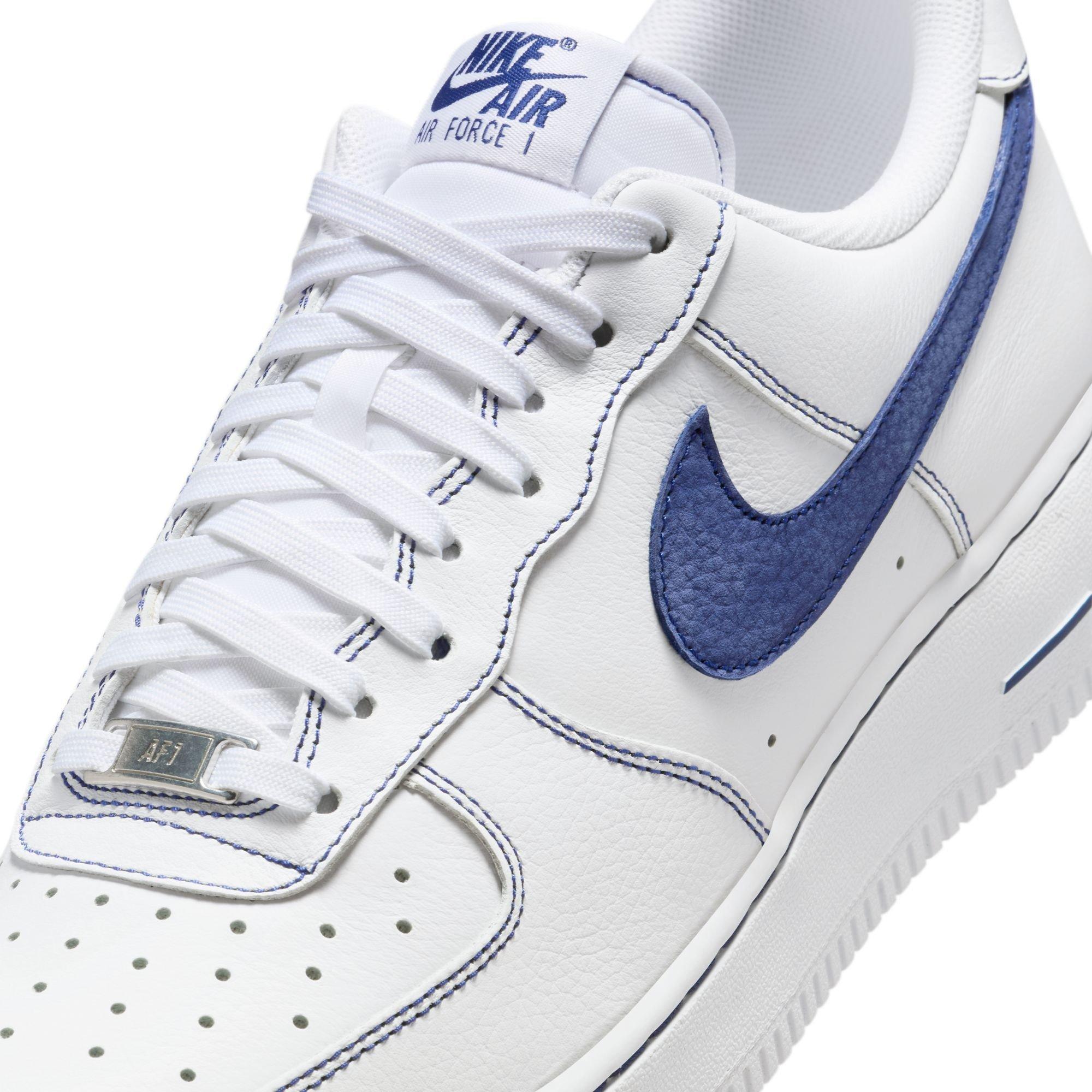 White/Deep Blue - Nike - Mens Air Force 1 07 LV8 Trainers - 7