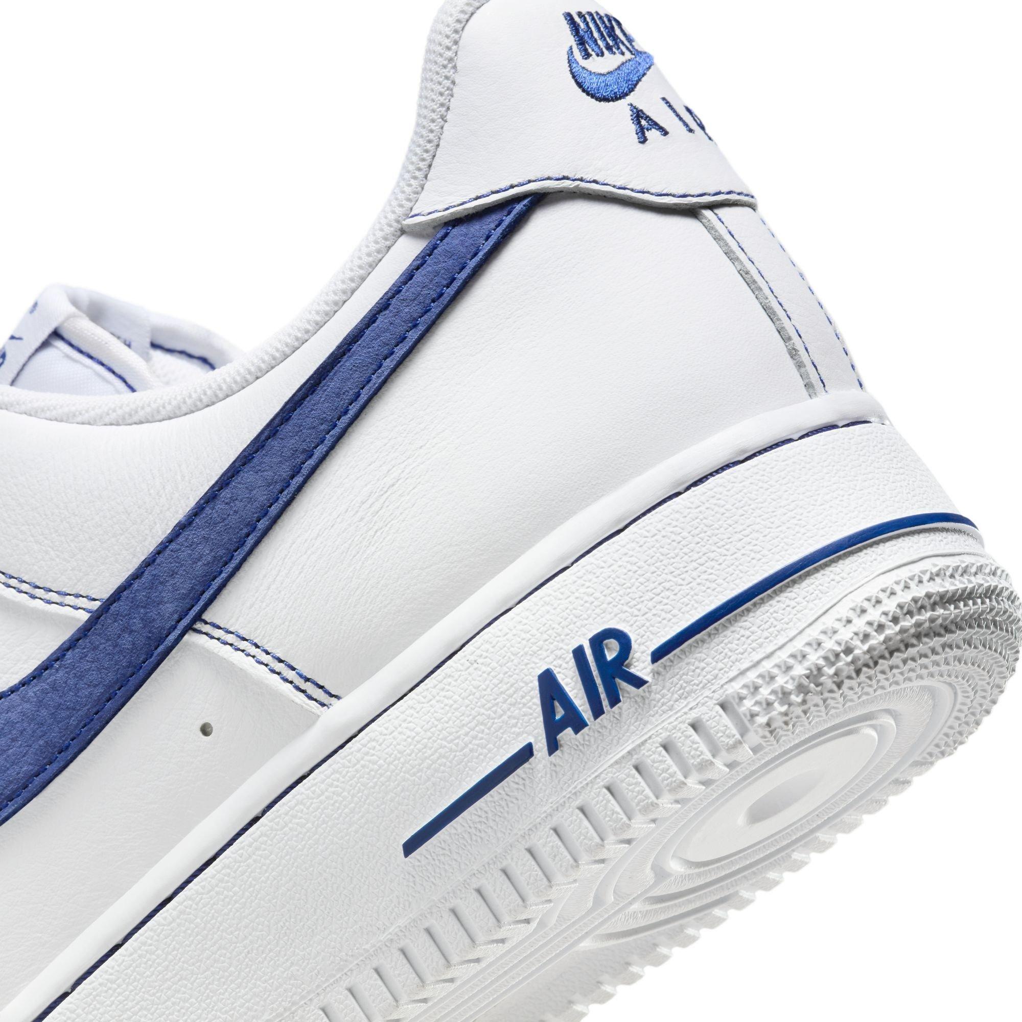 White/Deep Blue - Nike - Mens Air Force 1 07 LV8 Trainers - 8