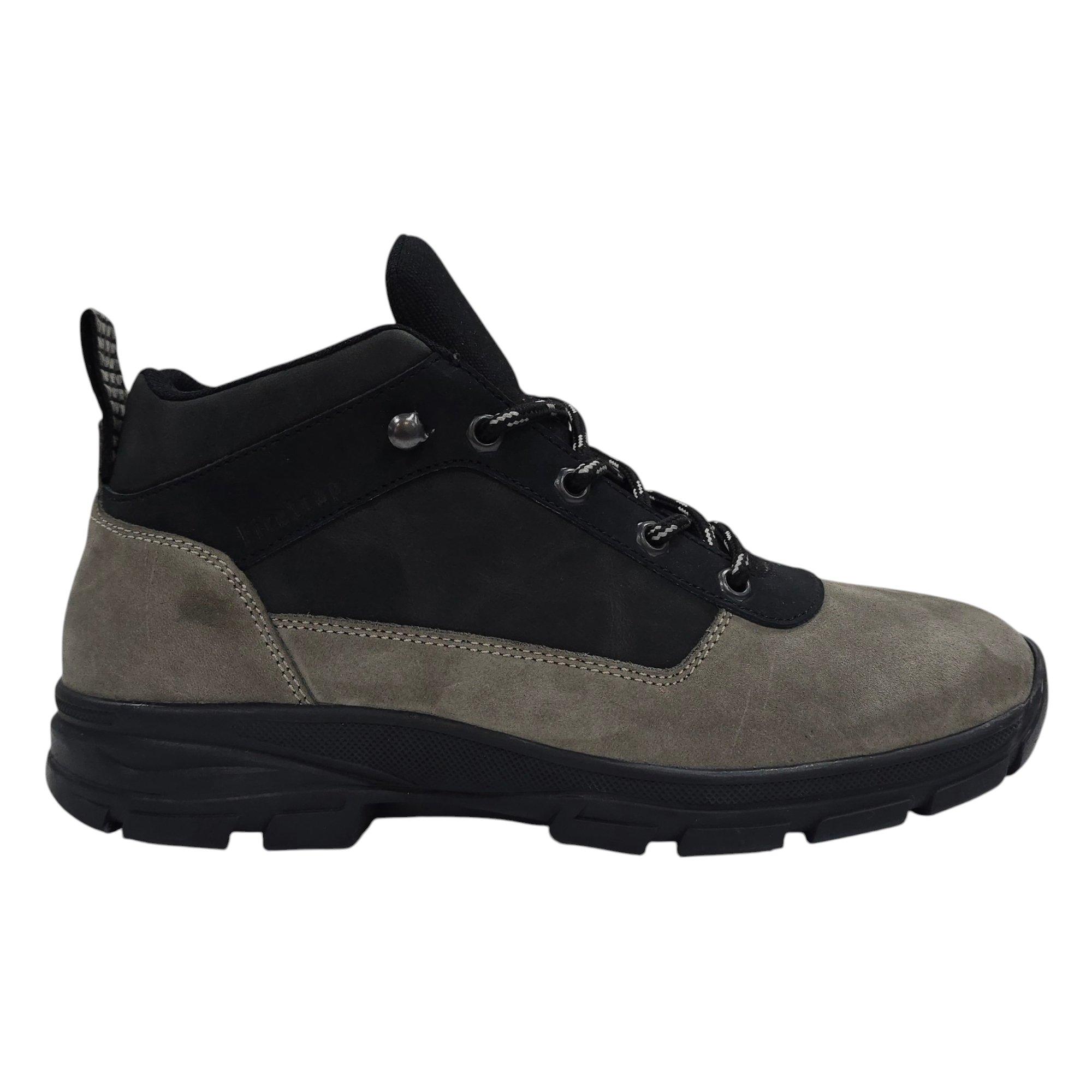 Firetrap Men's Black/Dk Grey Delia Premium Leather Ankle Lace Up Hiker Rugged Boots - 7 (41) - Image 4