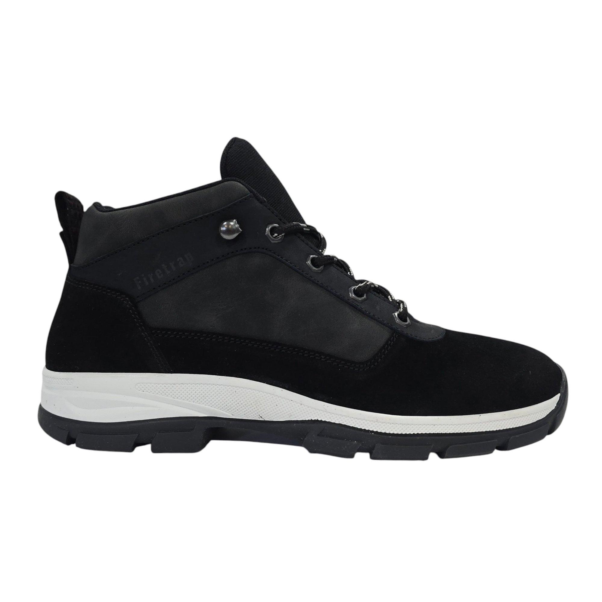 мъжко 's Delia Premium Leather Ankle Lace Up Hiker Rugged Boots