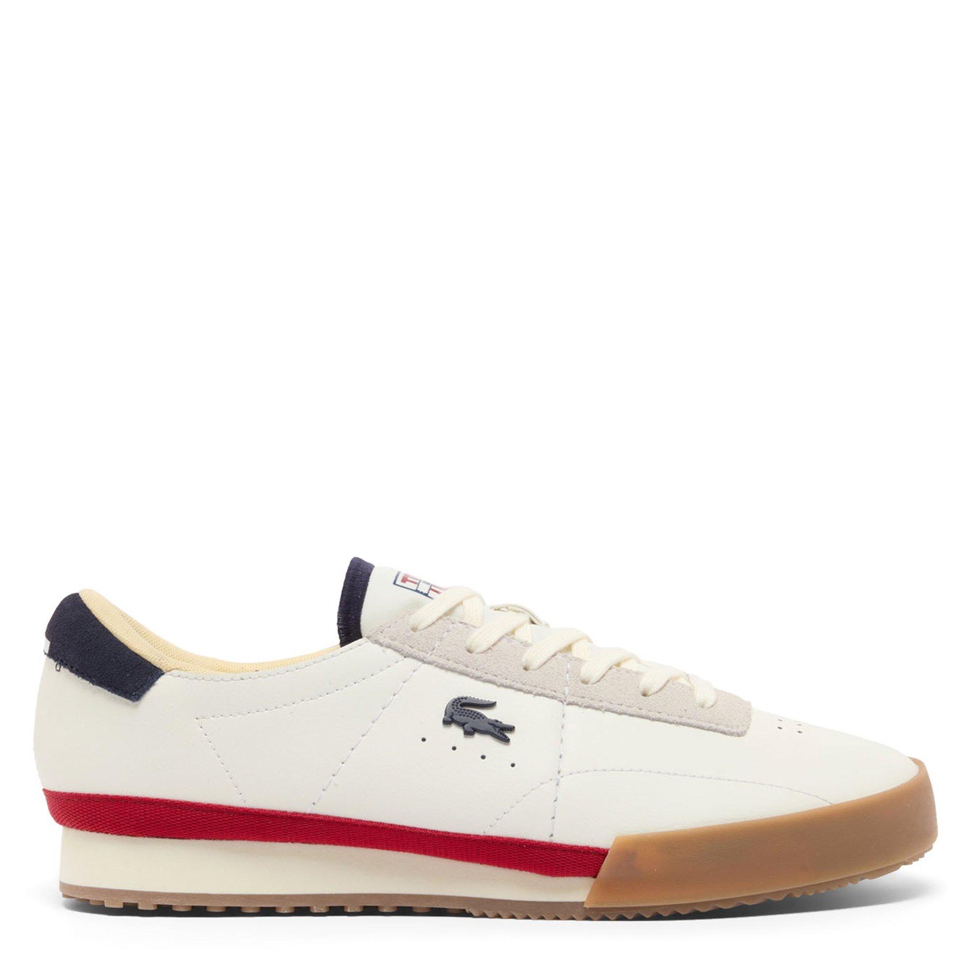 WHT/NVY/RED - Lacoste - Aura Mens Shoes - 1