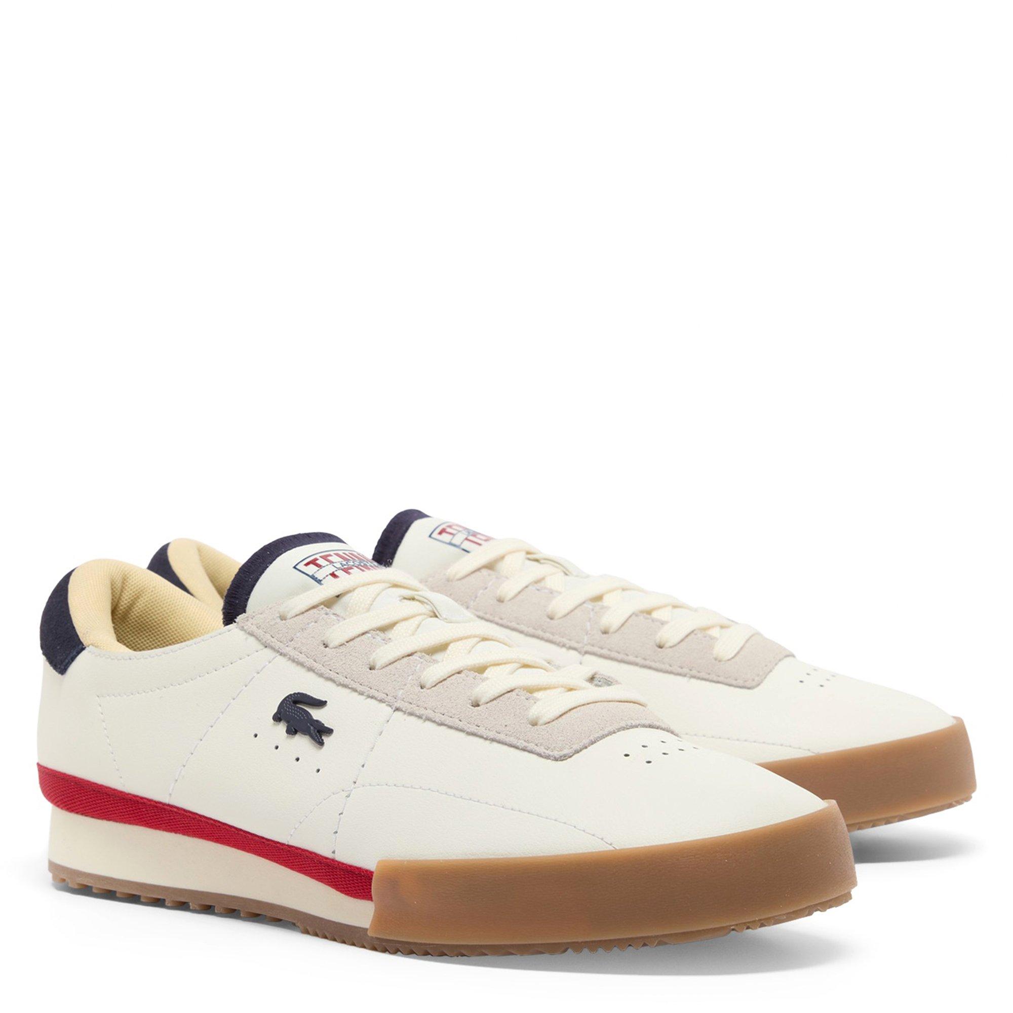 WHT/NVY/RED - Lacoste - Aura Mens Shoes - 2