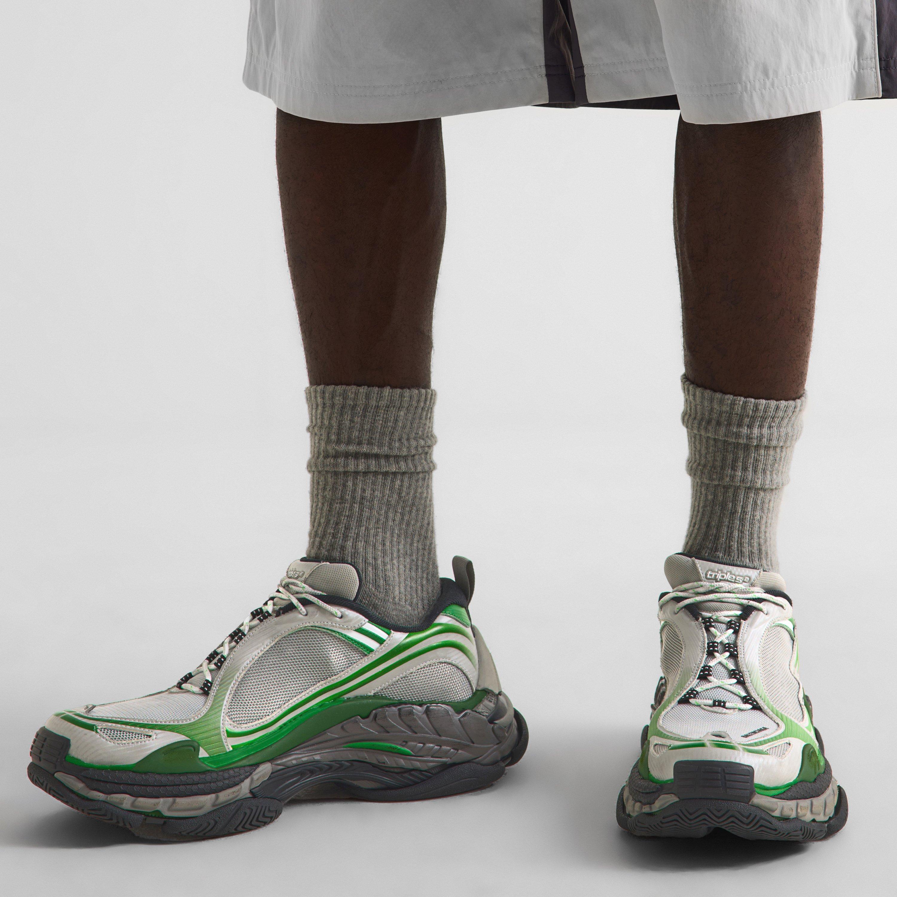Grey/Green - Balenciaga - Men's Chunky Trainers - 3