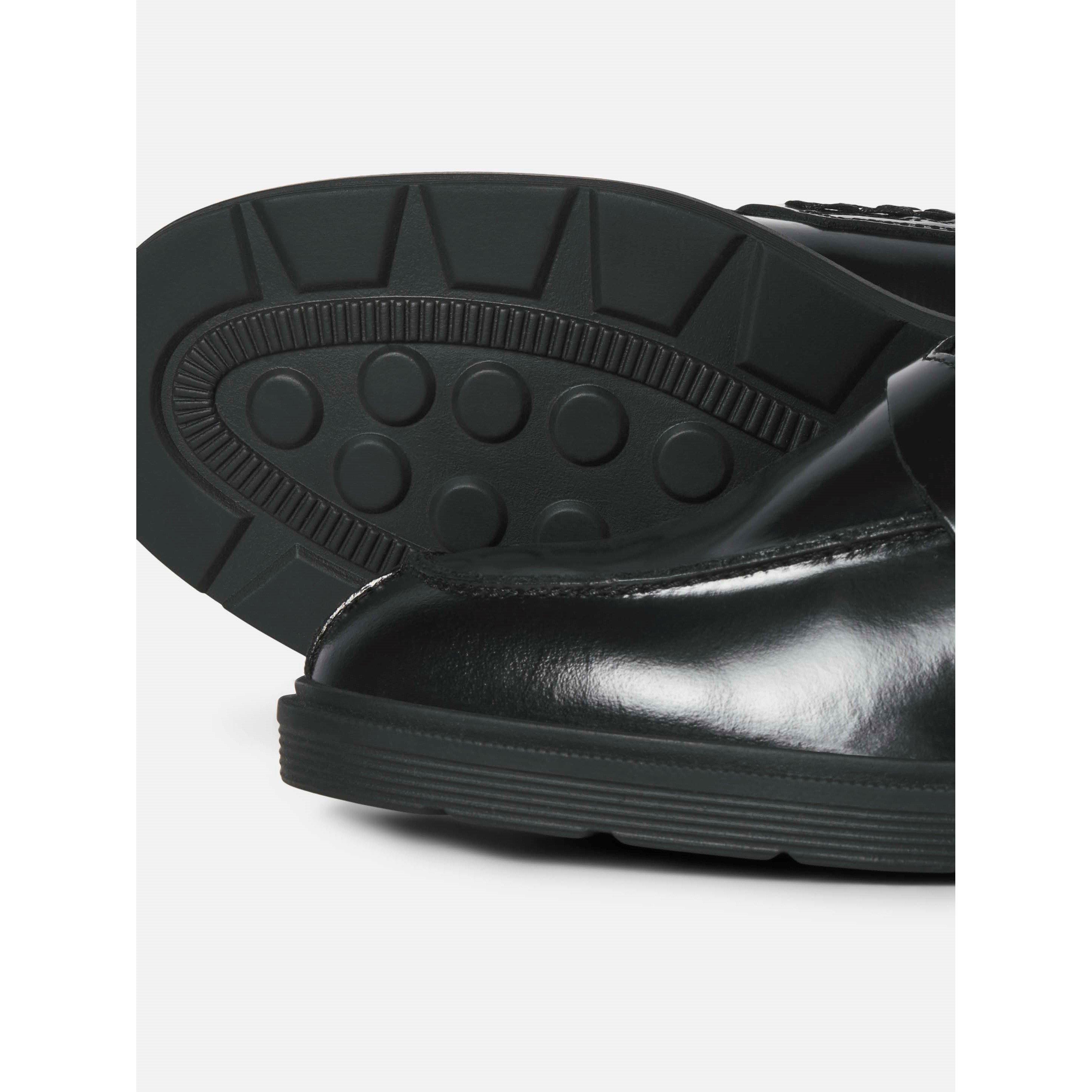 Noir - Jack and Jones - Dax Leather Loafers Mens - 3