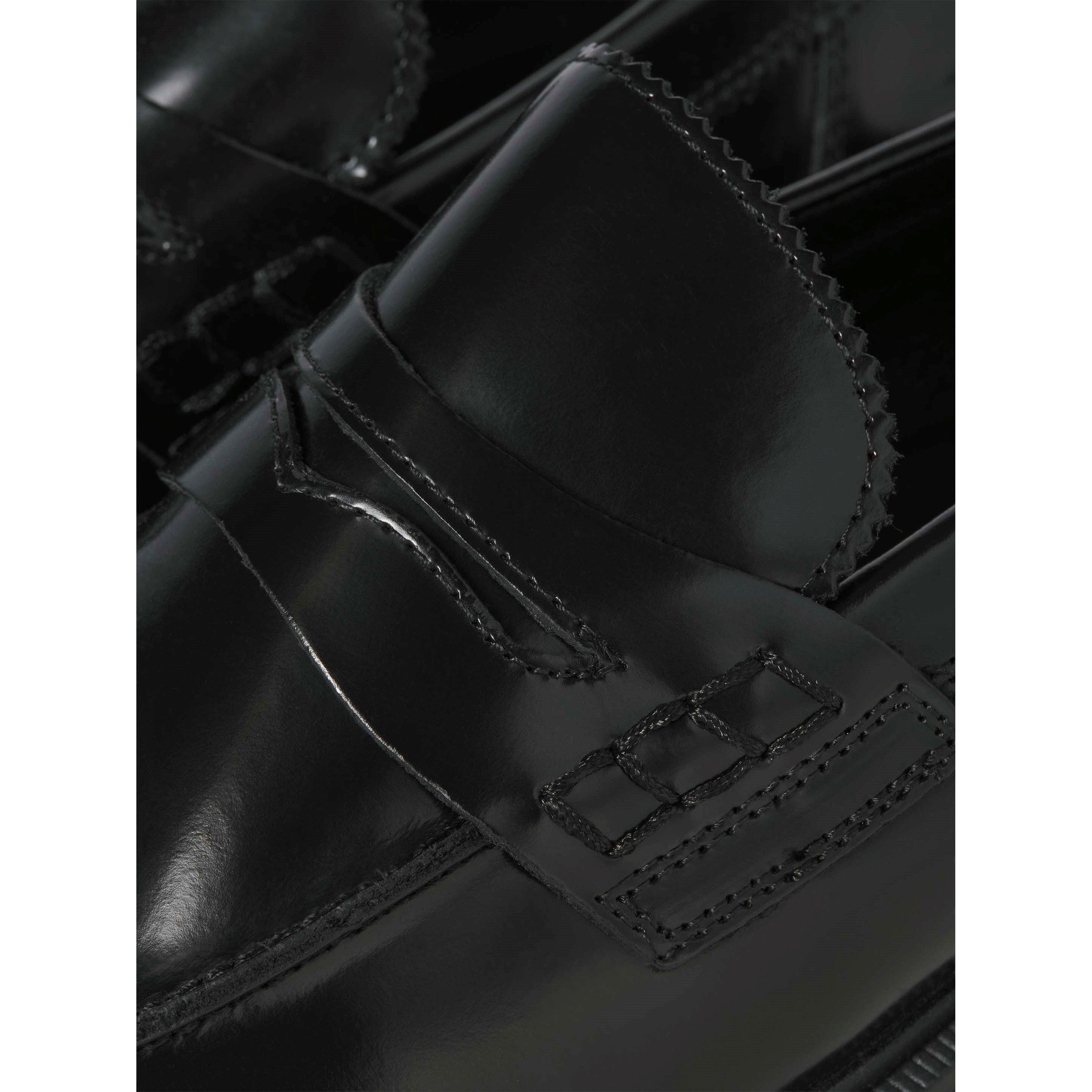 Noir - Jack and Jones - Dax Leather Loafers Mens - 4