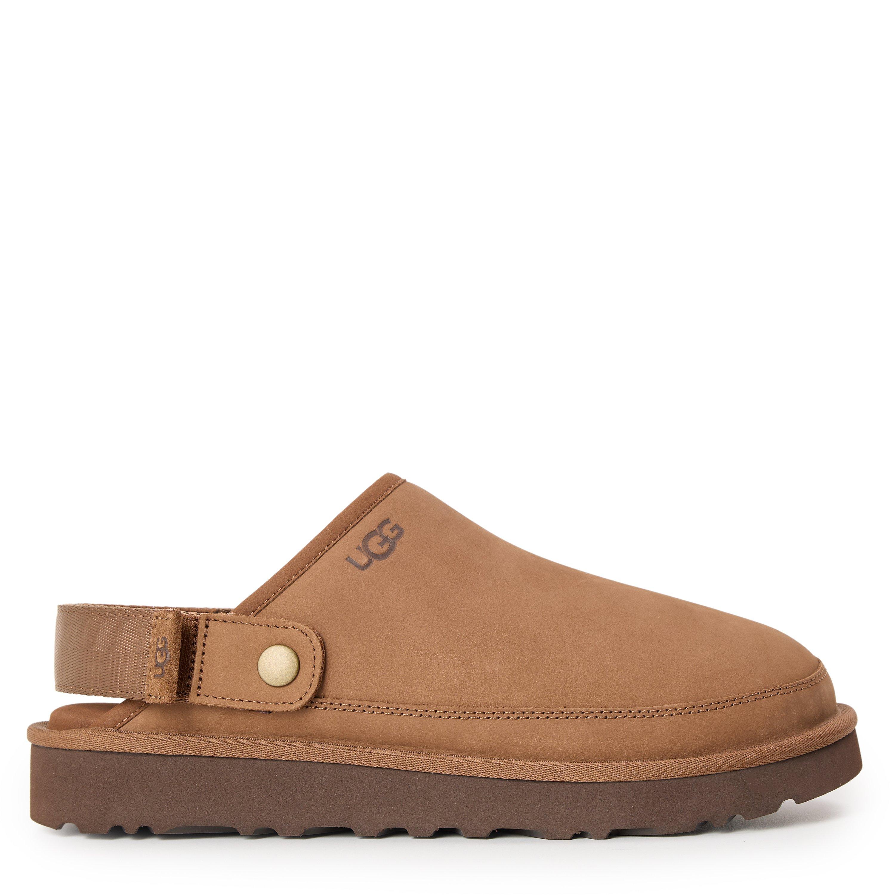 Ugg Men's Gldncoast Goldencoast Cotton Flat Mules - Dark Chestnut - 9 (43)