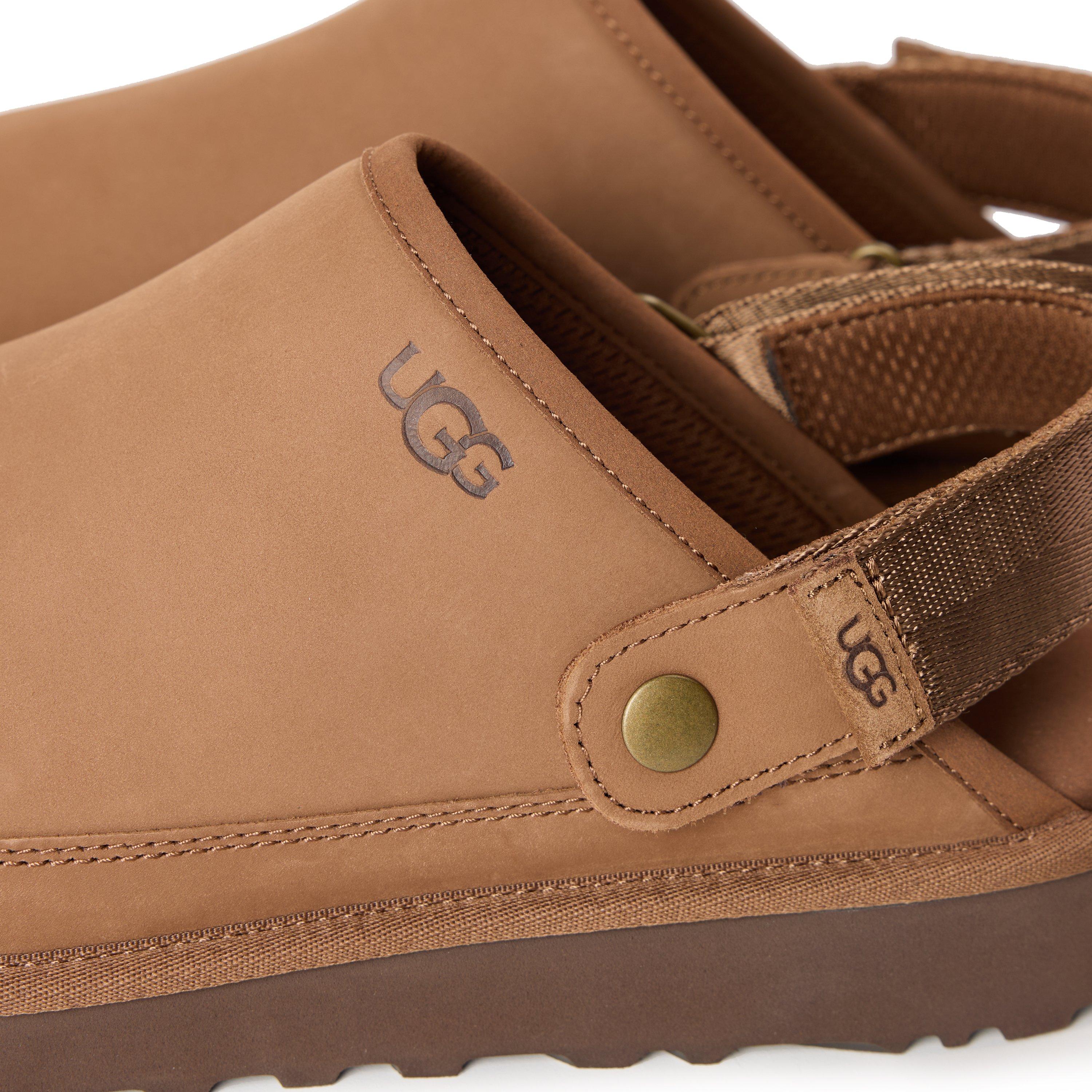 Dark Chestnut - Ugg - Men's Gldncoast Goldencoast Cotton Flat Mules - 4