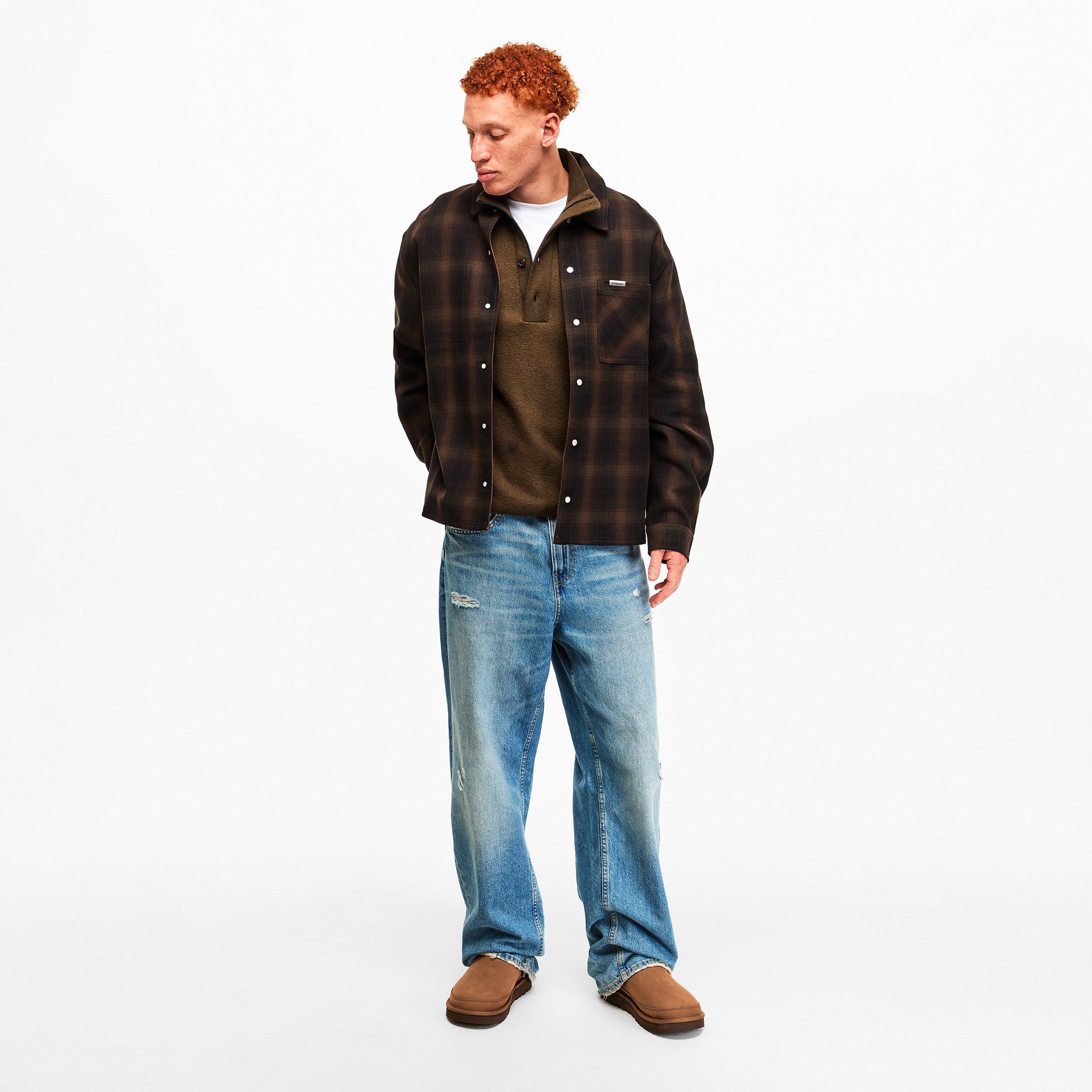 Dark Chestnut - Ugg - Men's Gldncoast Goldencoast Cotton Flat Mules - 6