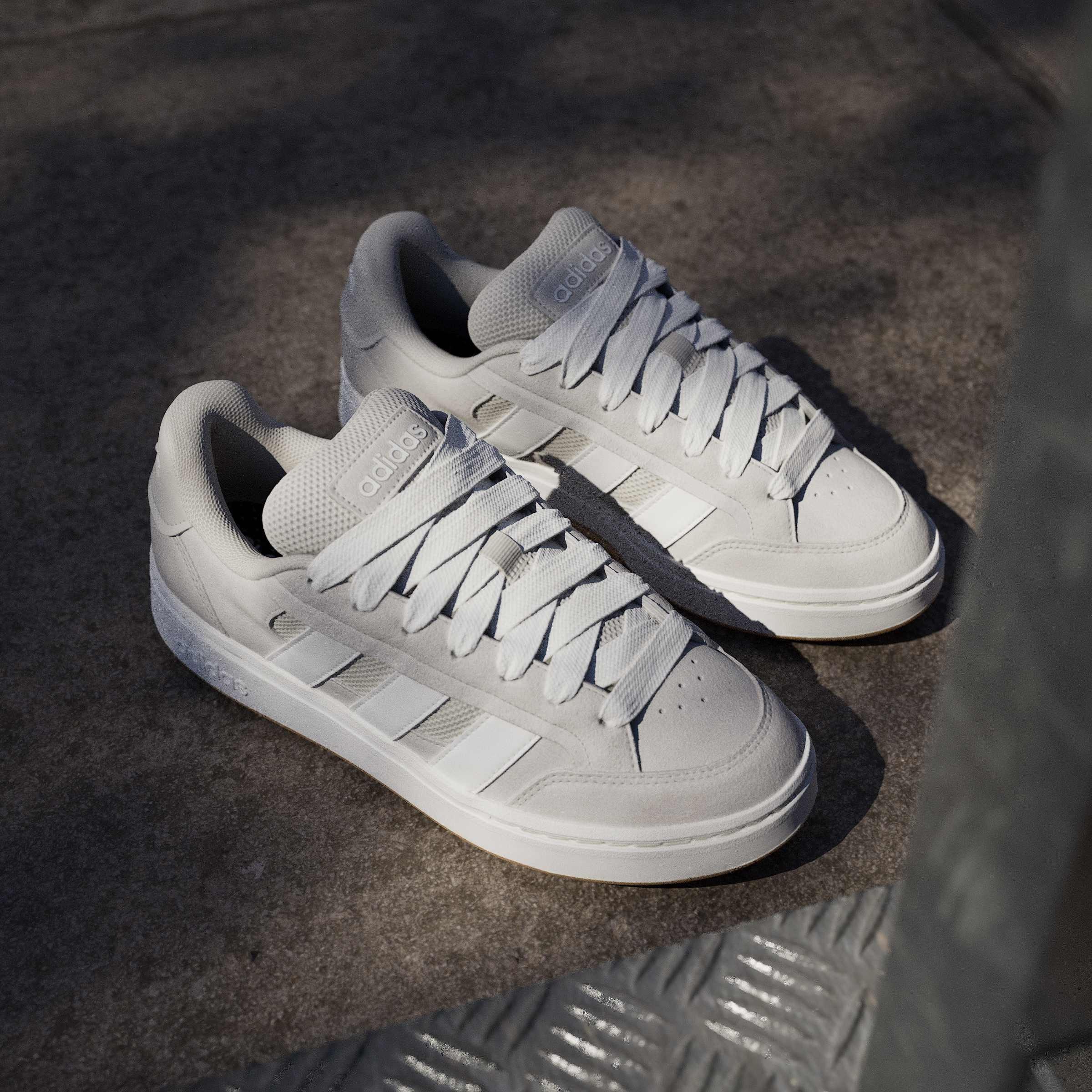 Alumina/Wht/Gum - adidas - Men's Gc Alpha Low-Top Trainers - 12