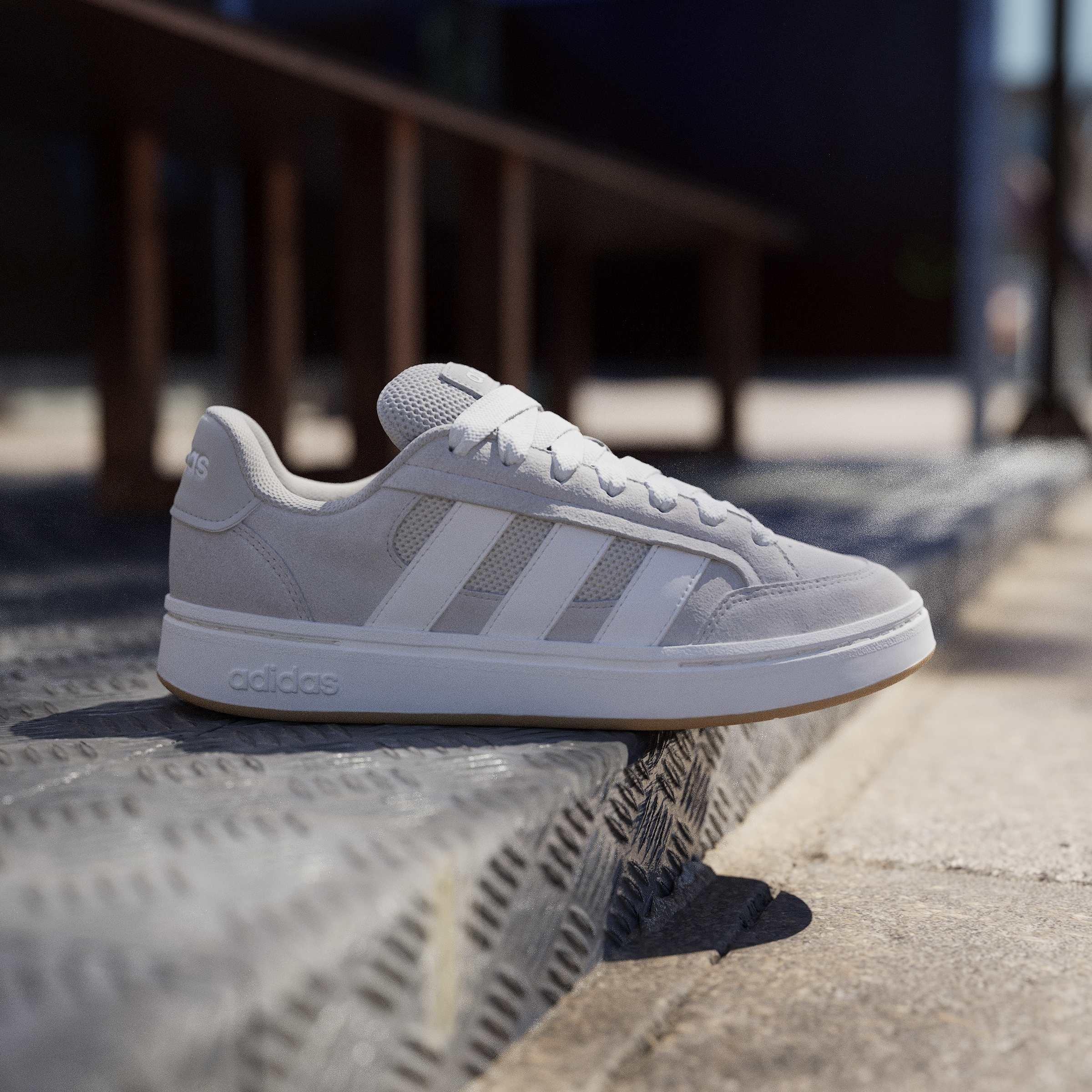 Alumina/Wht/Gum - adidas - Men's Gc Alpha Low-Top Trainers - 10