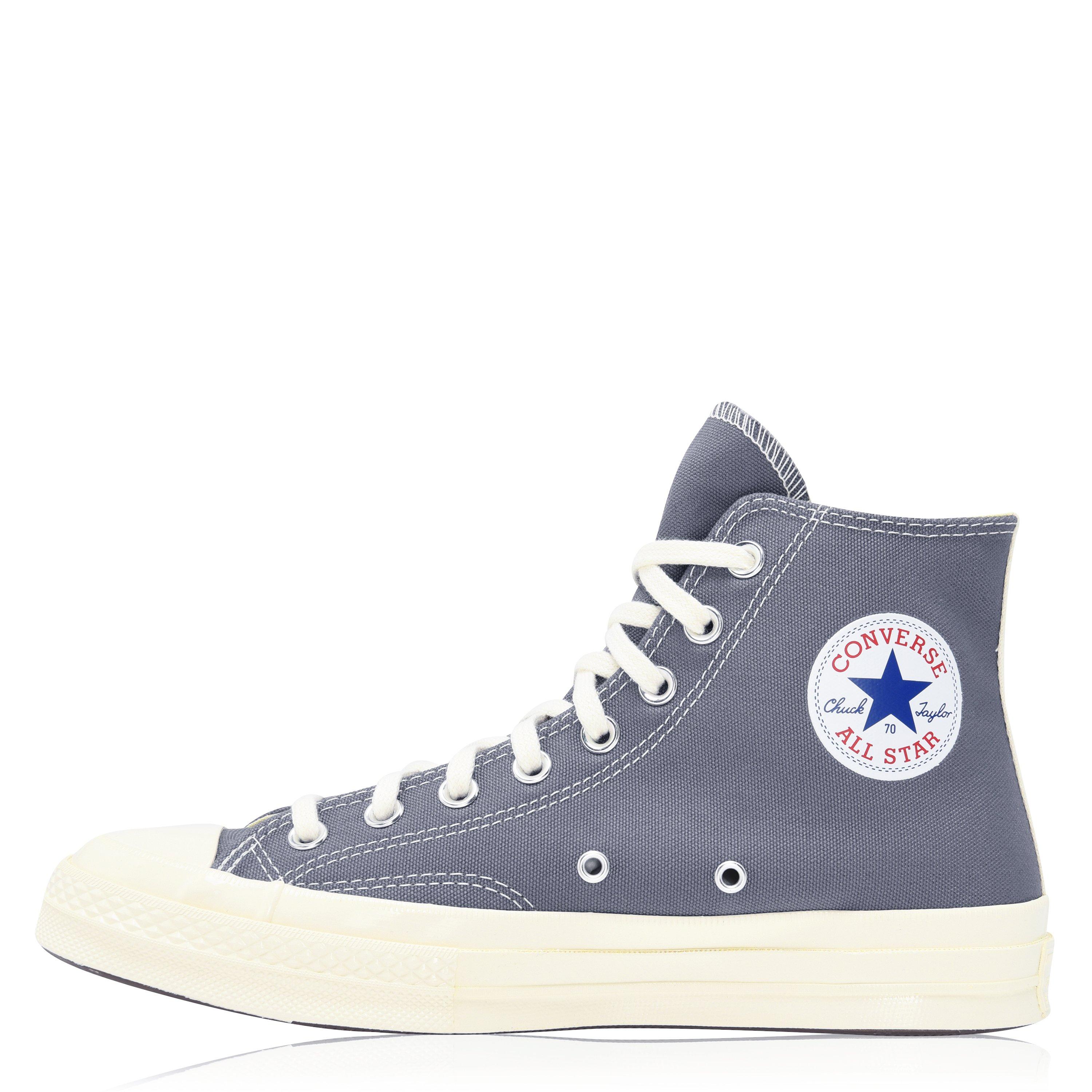 Grey - Comme des Garcons PLAY - X Converse Chuck 70 High Tops - 3