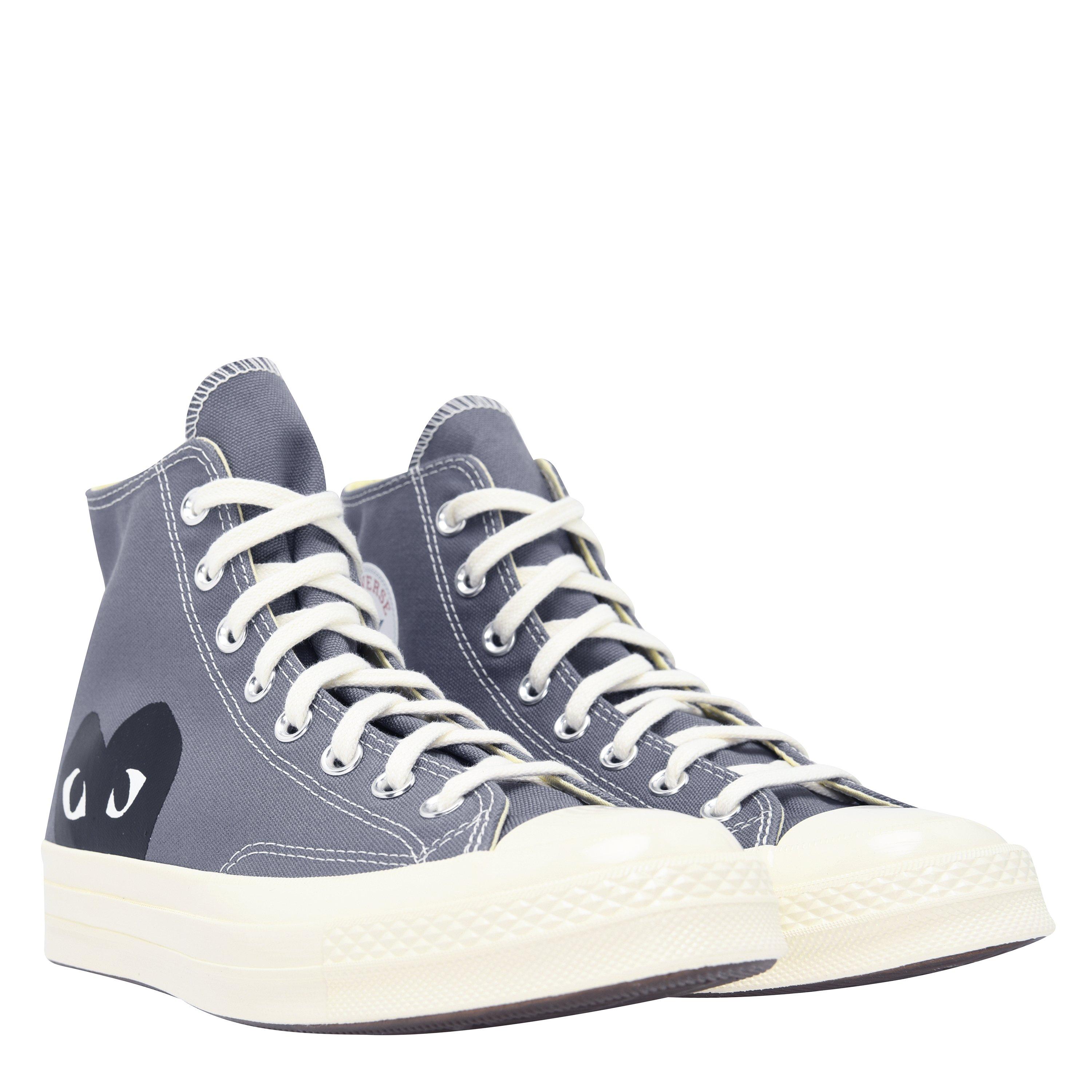 Grey - Comme des Garcons PLAY - X Converse Chuck 70 High Tops - 4