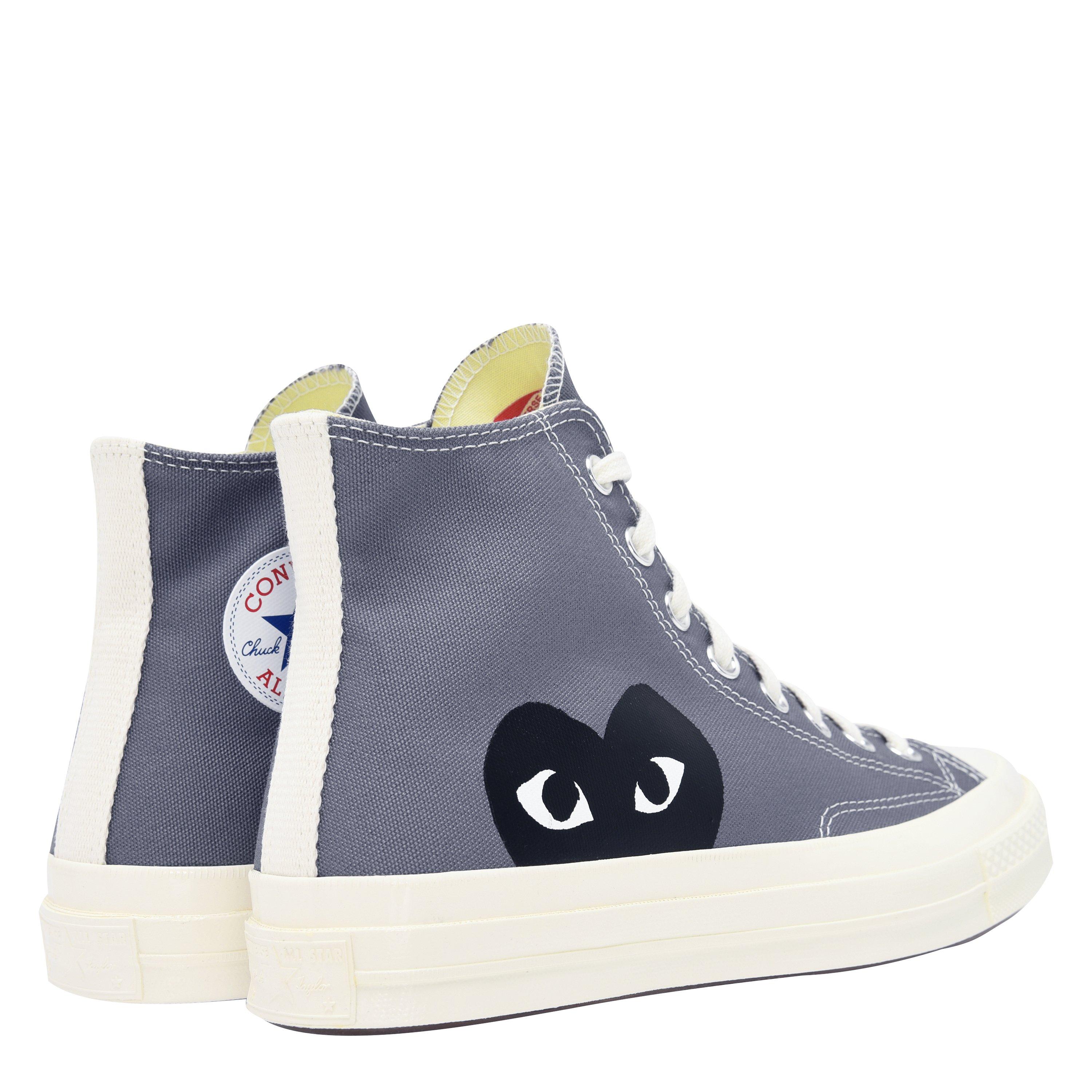 Grey - Comme des Garcons PLAY - X Converse Chuck 70 High Tops - 5